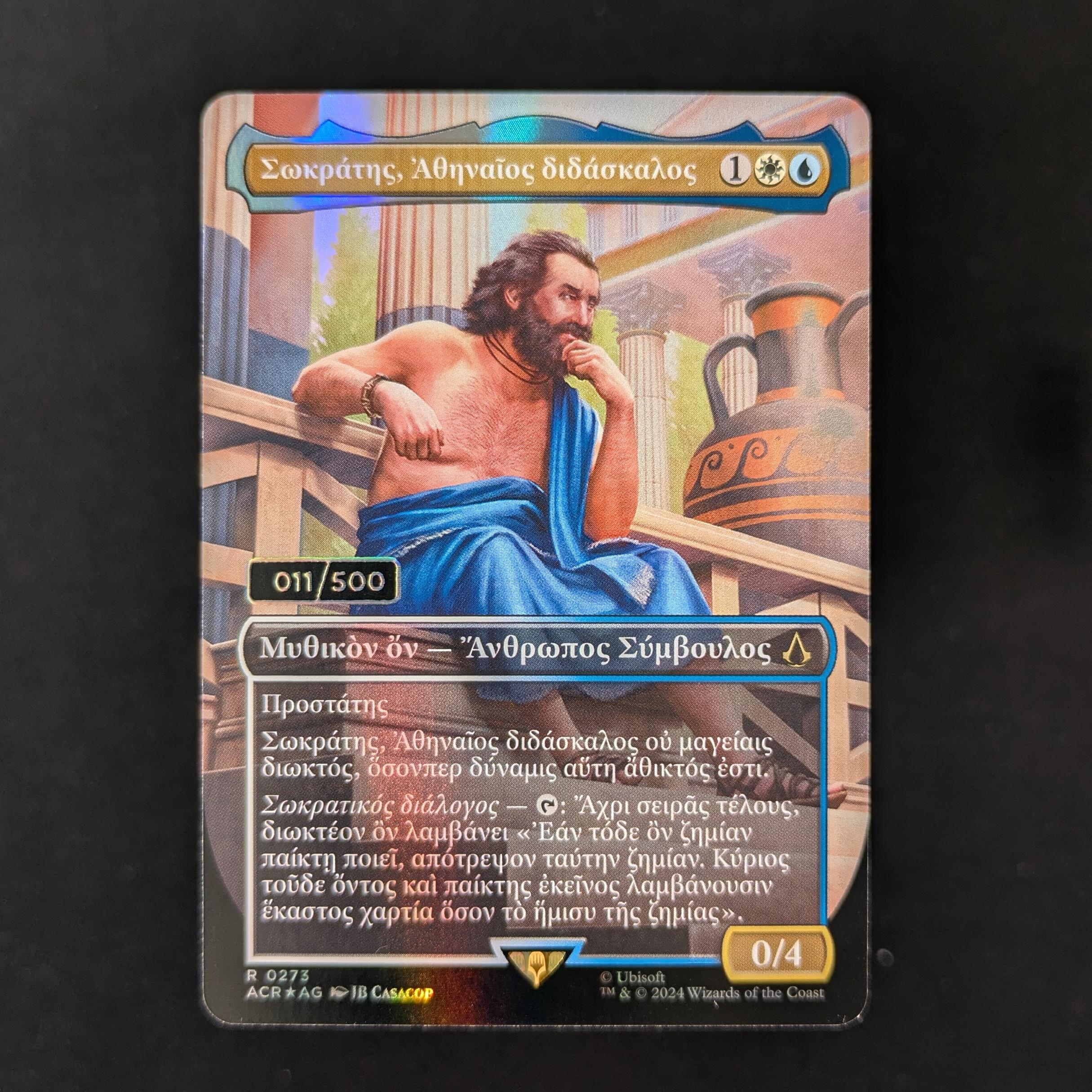 MTG Singles - [FOIL] Sokrates, Athenian Teacher - Universes Beyond: Assassin's Creed: Extras - NM, 011/500 - 