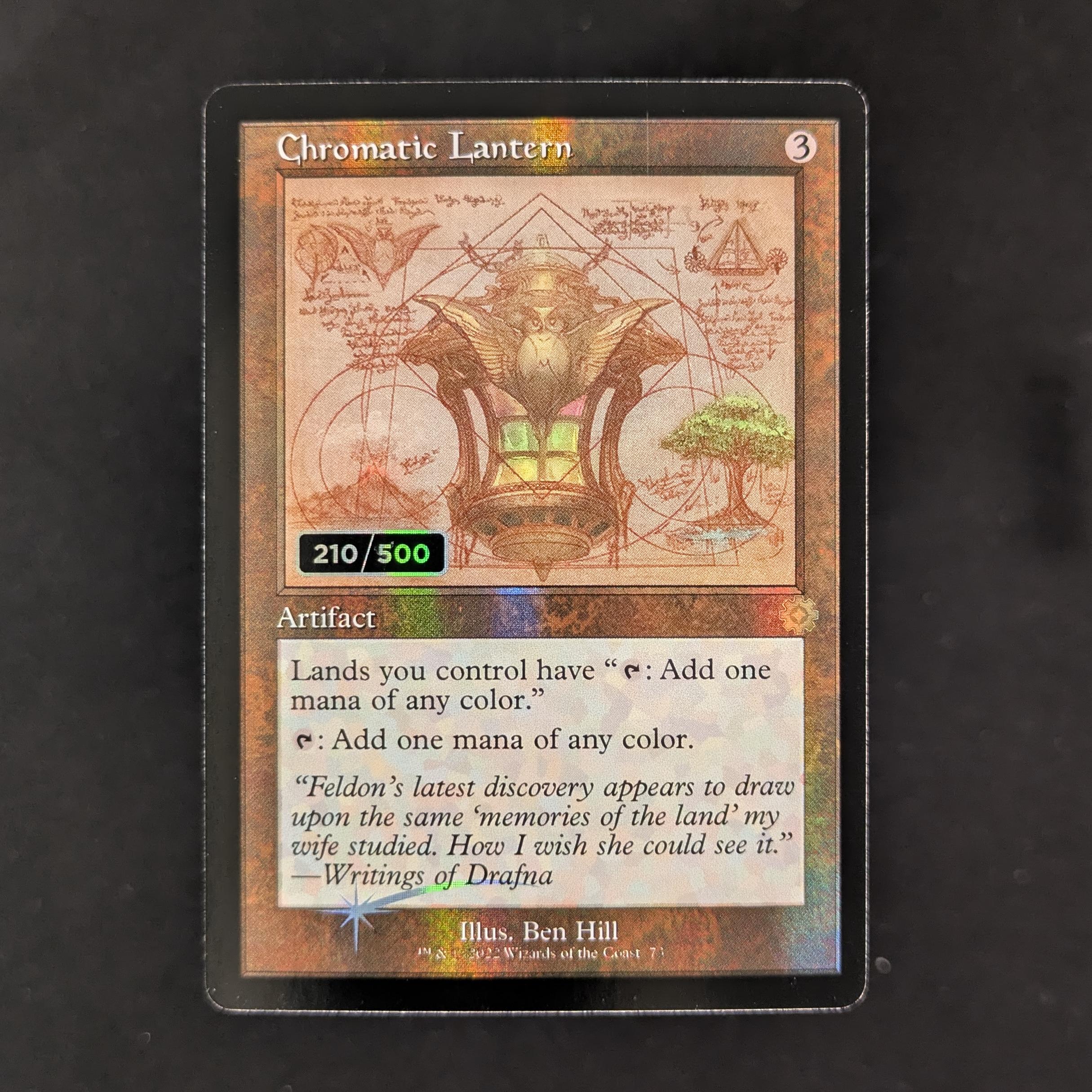 MTG Singles - [FOIL] Chromatic Lantern (Serialized) - Retro Frame Artifacts - NM, 210/500 - 