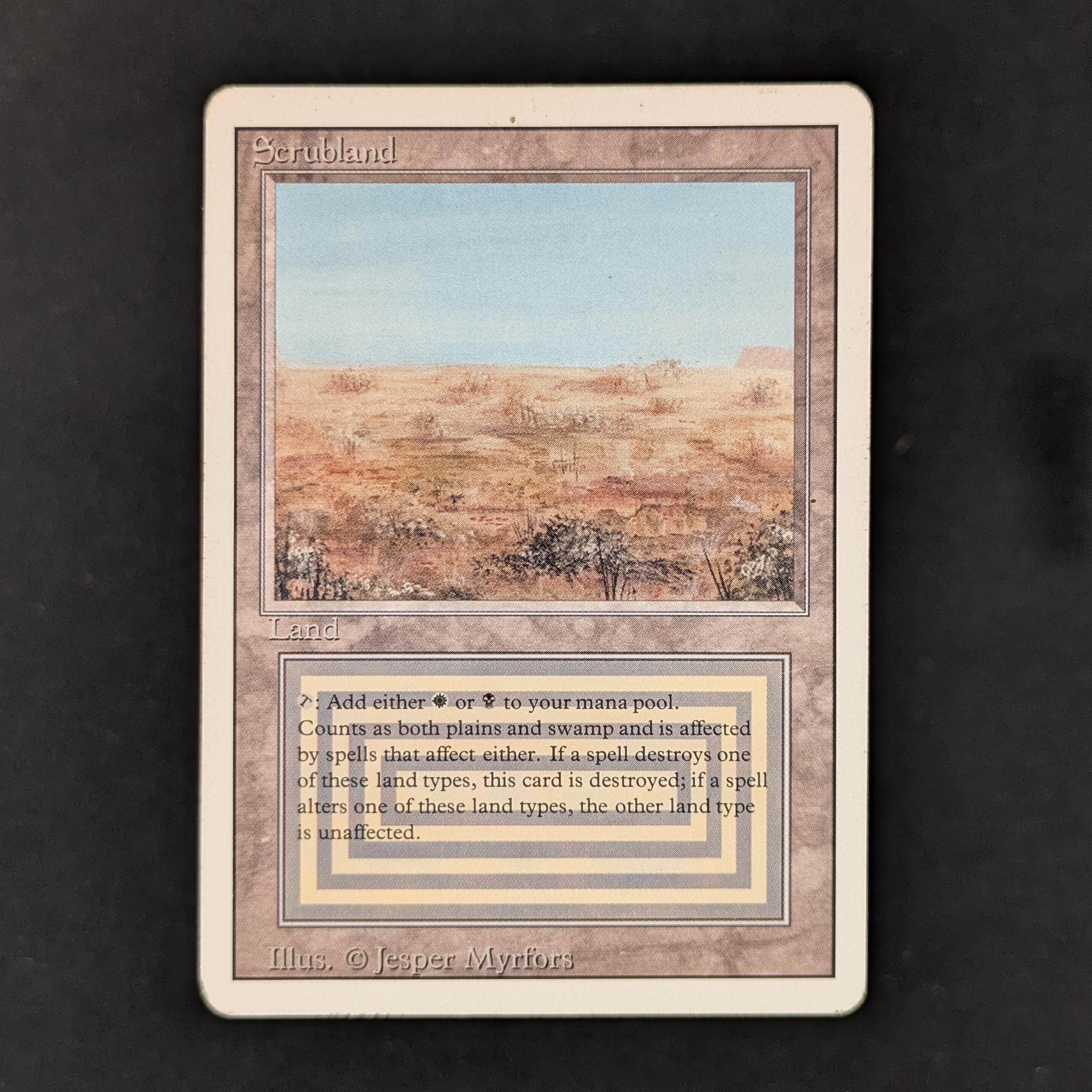 MTG Singles - Scrubland - Revised - 