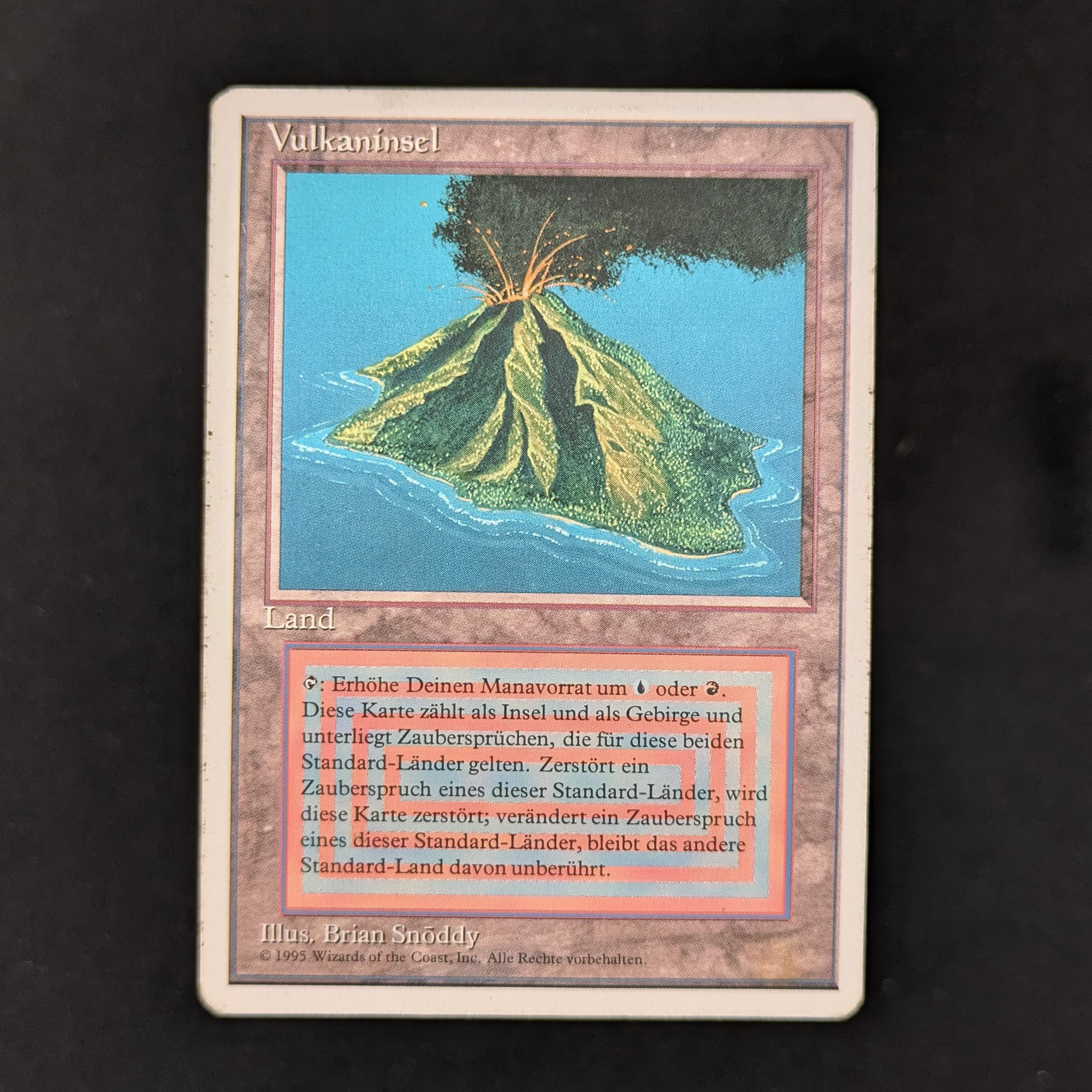 Volcanic Island - Foreign White Bordered
