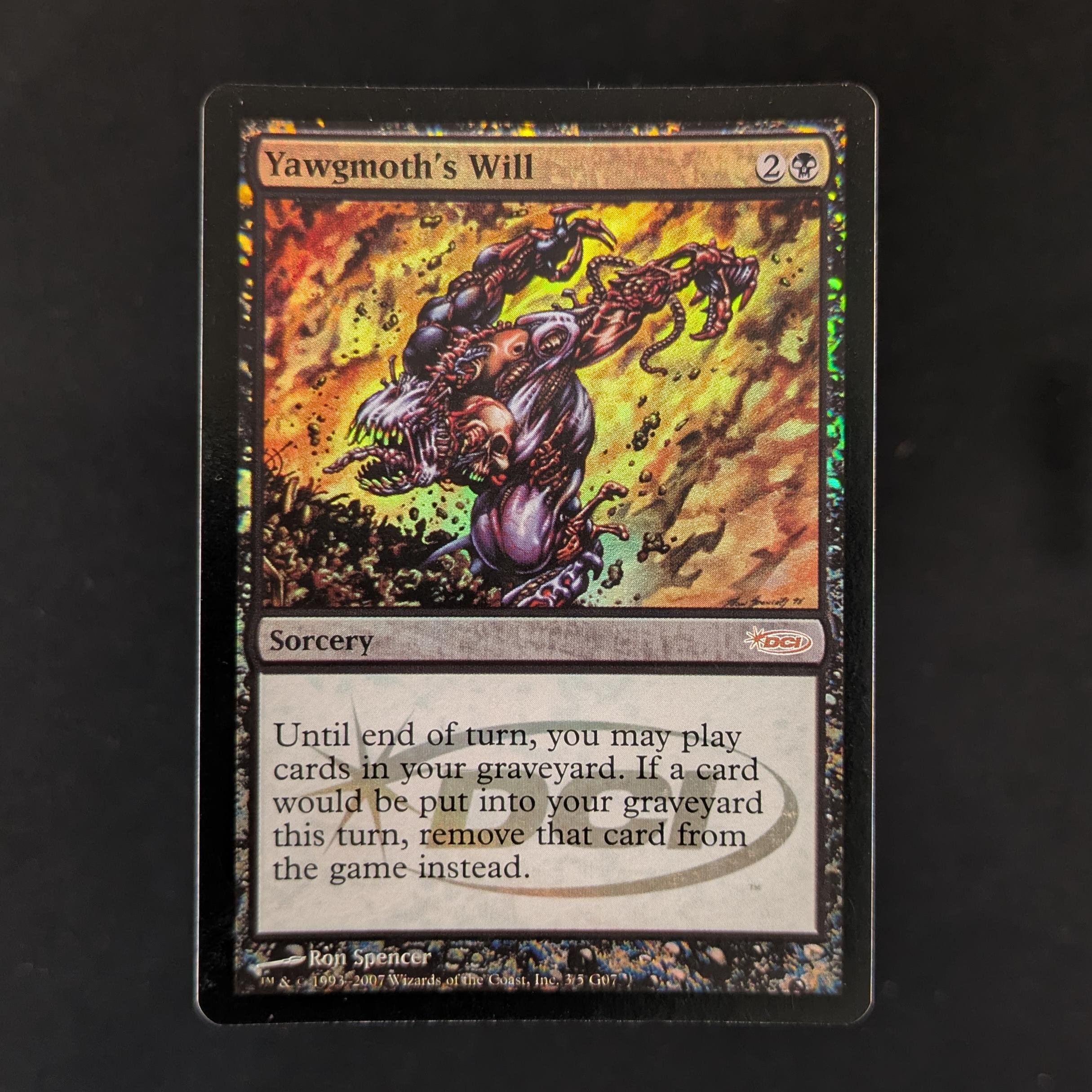 FOIL] Yawgmoth's Will - Judge Rewards Promos - EX