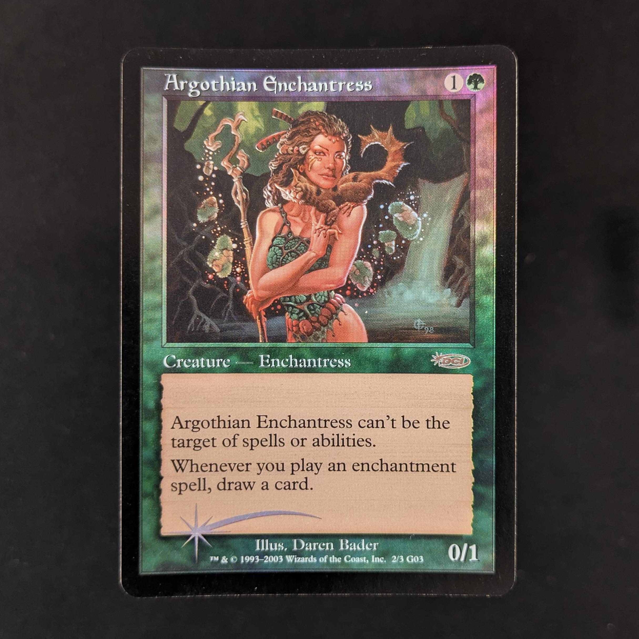 MTG Singles - [FOIL] Argothian Enchantress - Judge Rewards Promos - EX - 