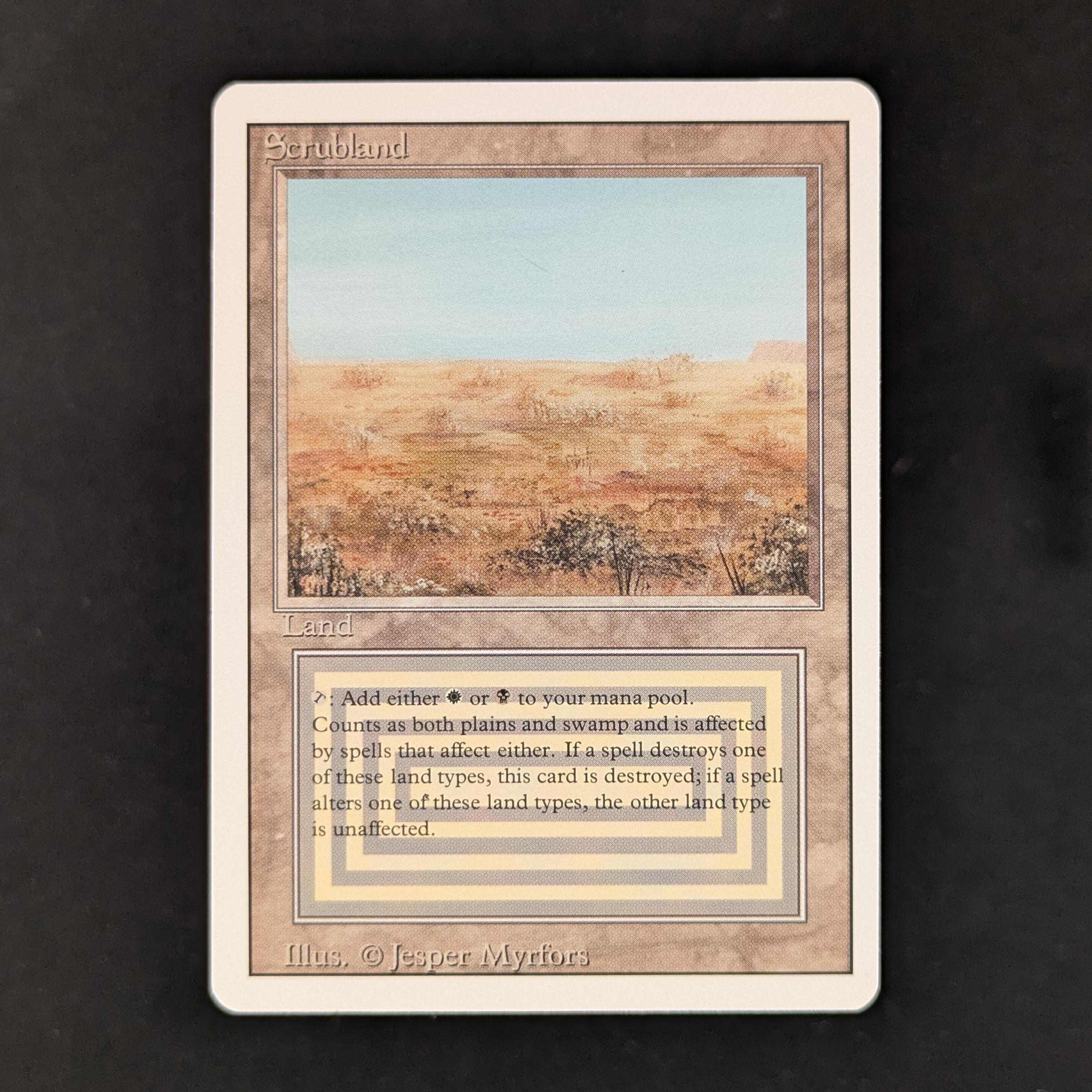 MTG Singles - Scrubland - Revised - 
