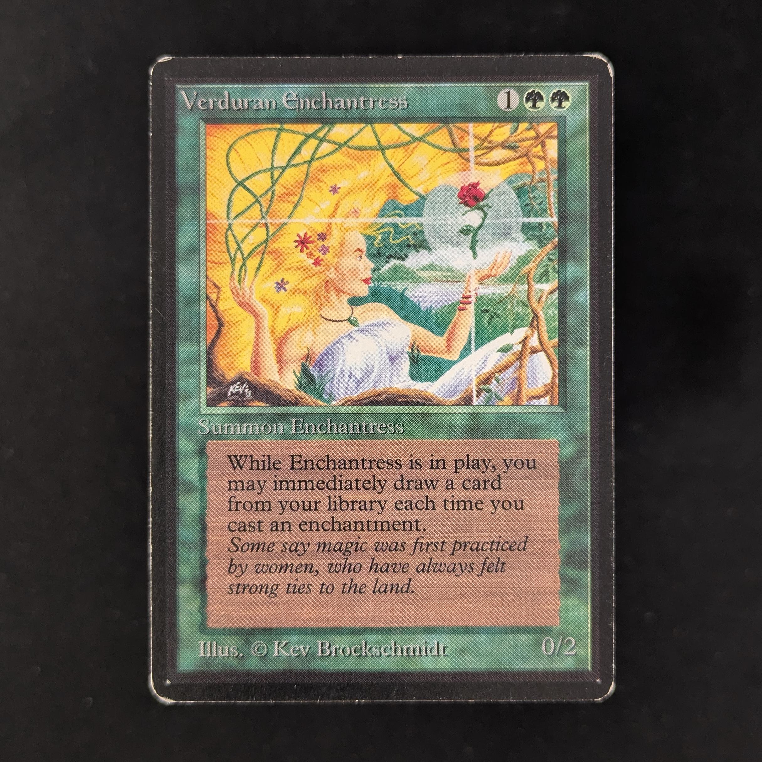 [FOIL] 新緑の女魔術師/Verduran Enchantress 7ED Foil】《新緑の女魔術師/Verduran Enchantress》[7ED] 緑R | 日本最大