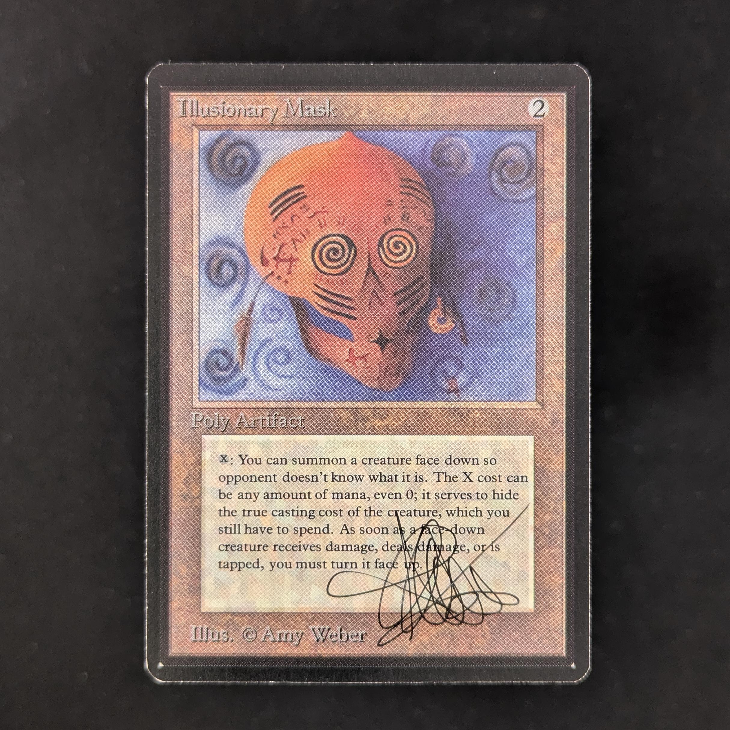MTG Singles - Illusionary Mask - Beta - NM - SIGNED - 29878
