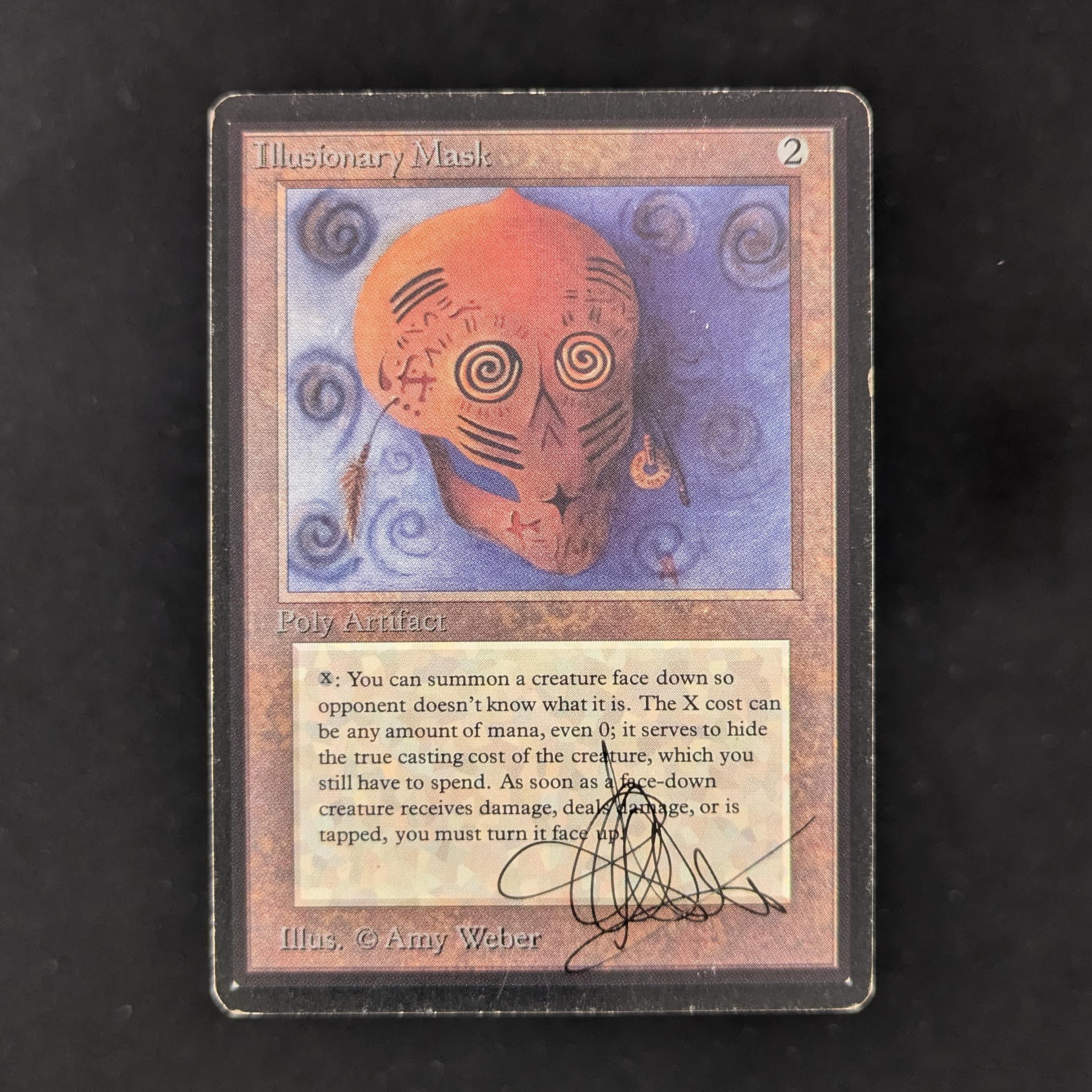 MTG Singles - Illusionary Mask - Beta - LP - SIGNED - 29880