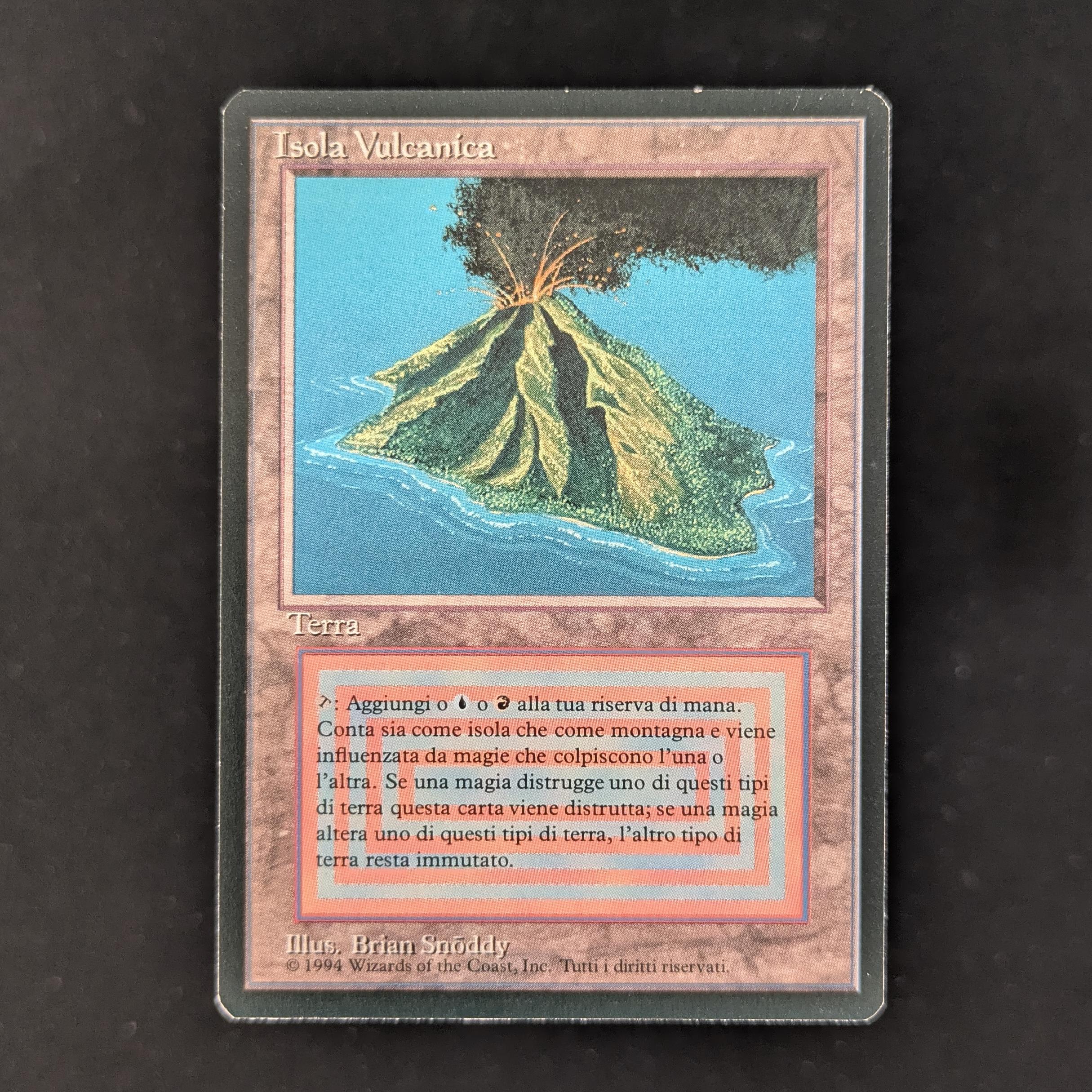 MTG Singles - Volcanic Island - Foreign Black Bordered - Italian - EX - 29953