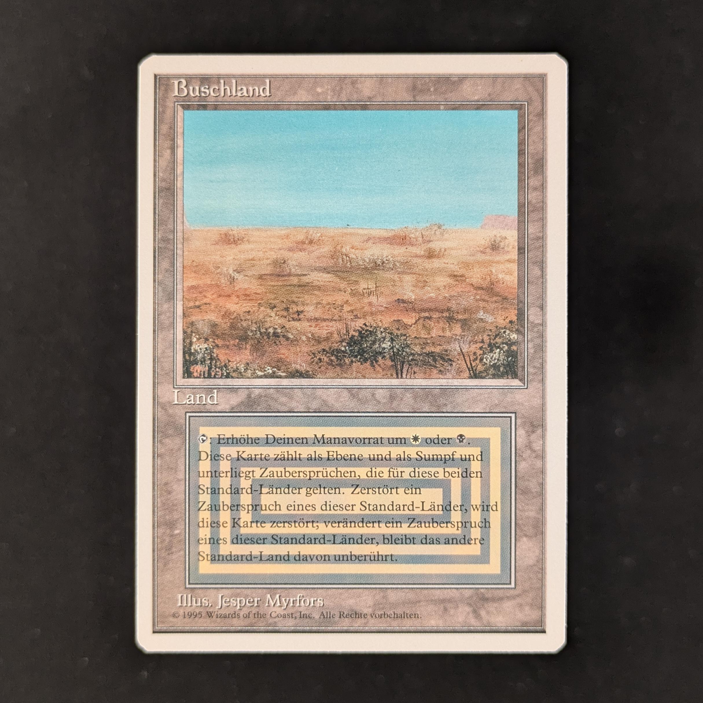 MTG Singles - Scrubland - Foreign White Bordered - German - NM - 29955
