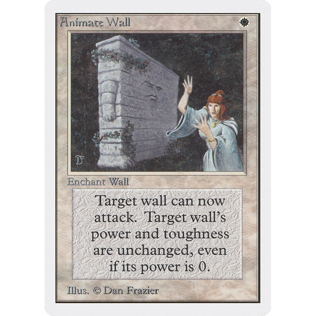 mtg cards that allow walls to attack Animate Wall