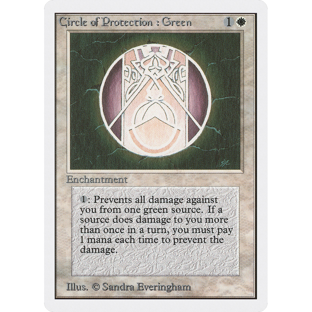 MTG Singles - Circle of Protection: Green - Unlimited - Regular