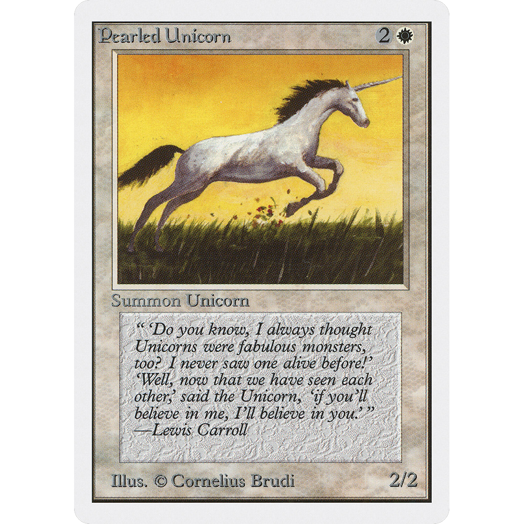 MTG Singles - Pearled Unicorn - Unlimited - Regular
