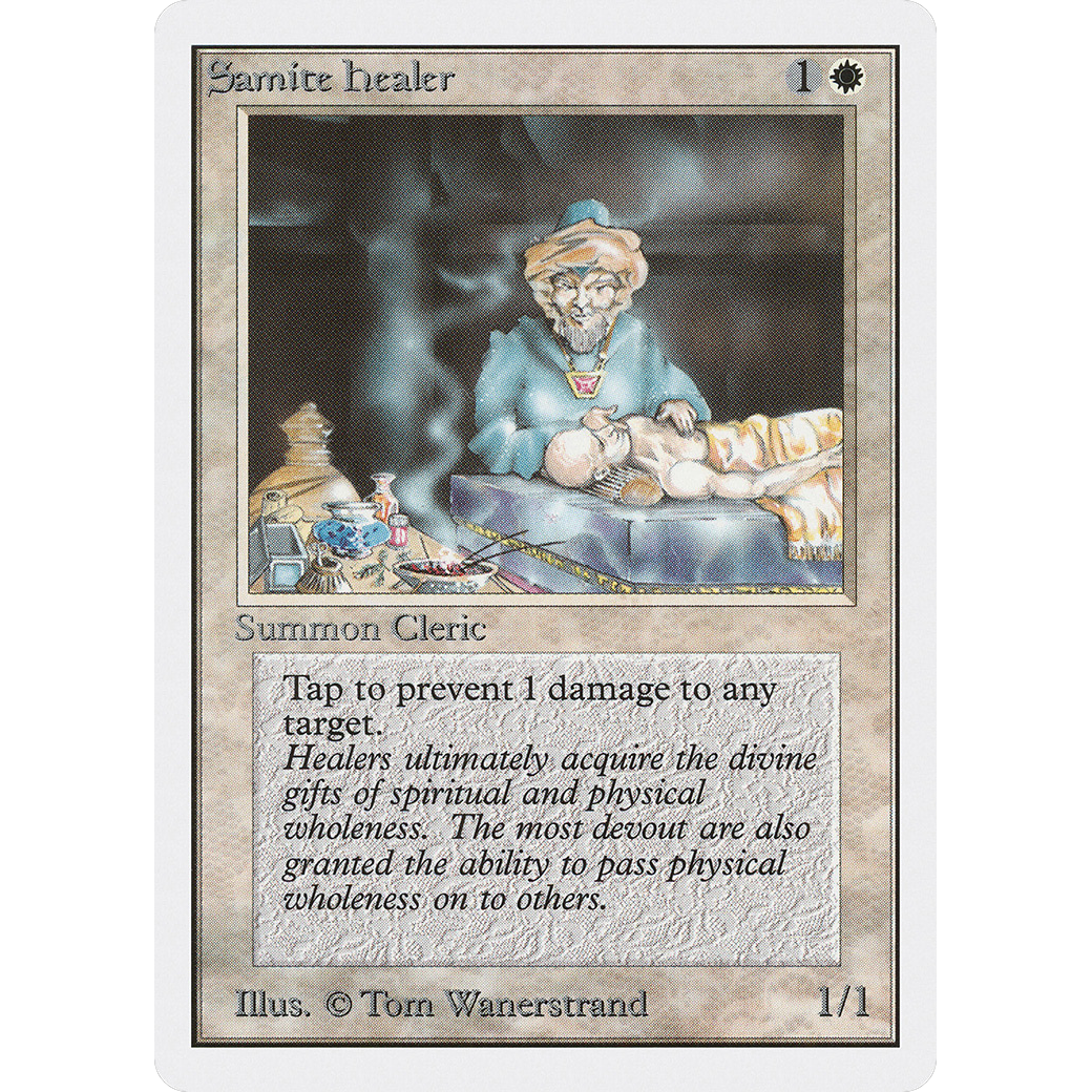 MTG Singles - Samite Healer - Unlimited - Regular