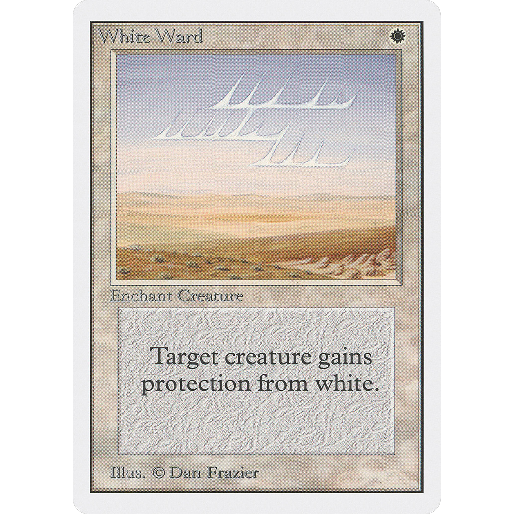 MTG Singles - White Ward - Unlimited - Regular