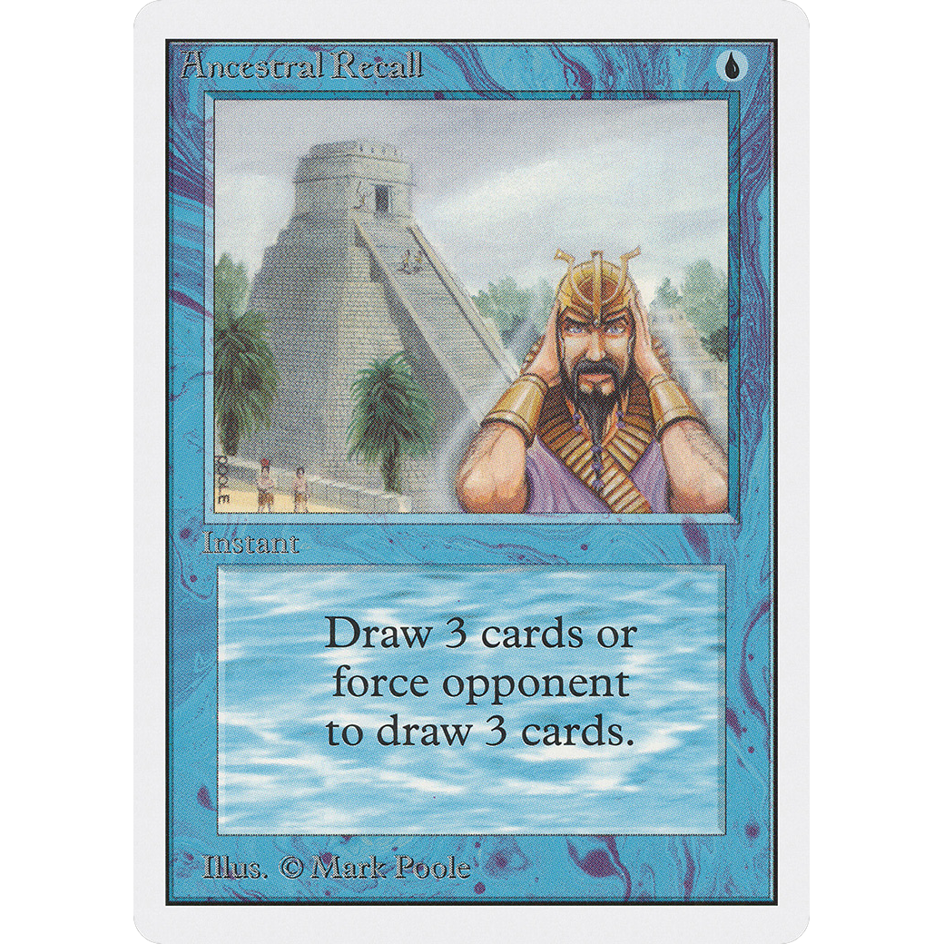 MTG Singles - Ancestral Recall - Unlimited - 