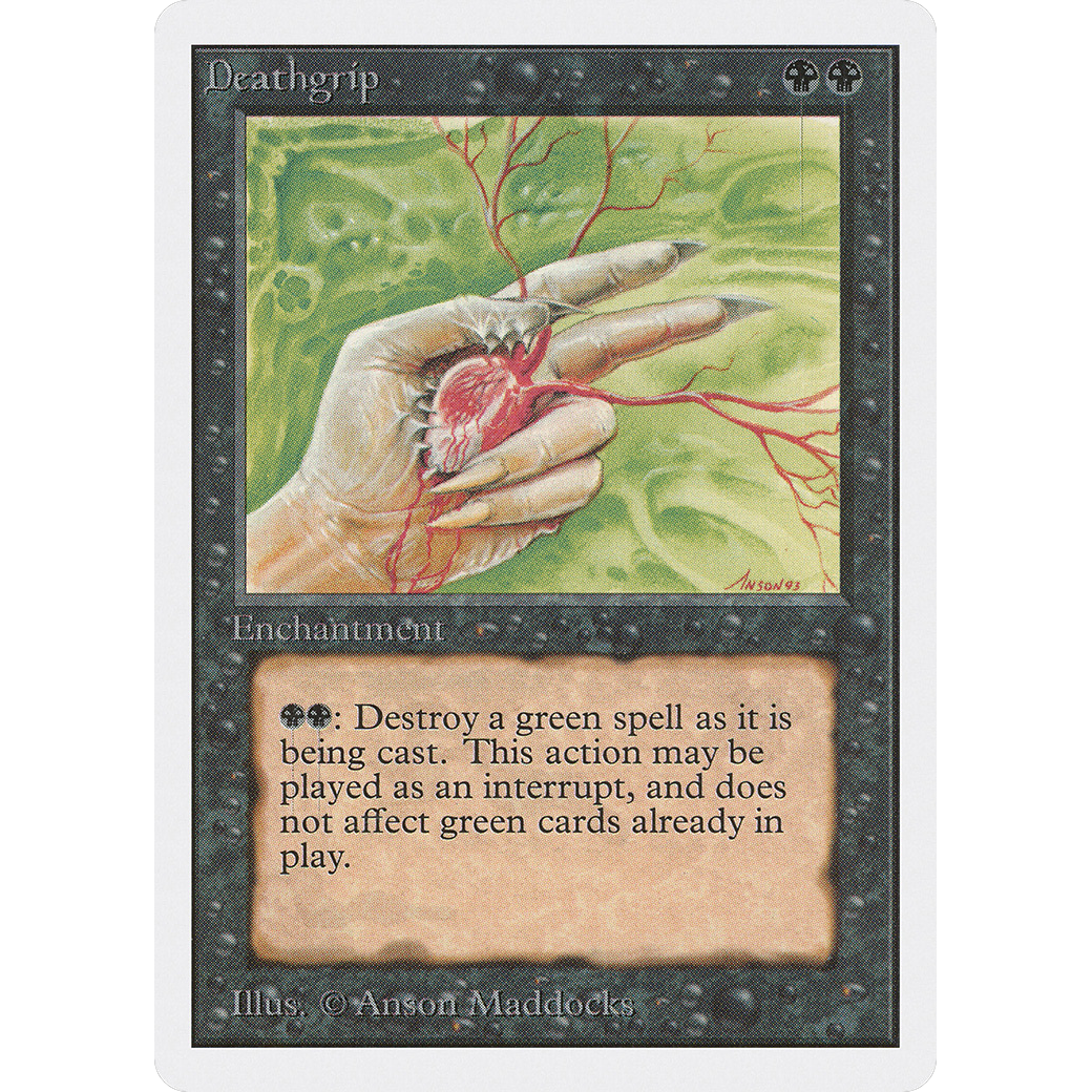 MTG Singles - Deathgrip - Unlimited - Regular