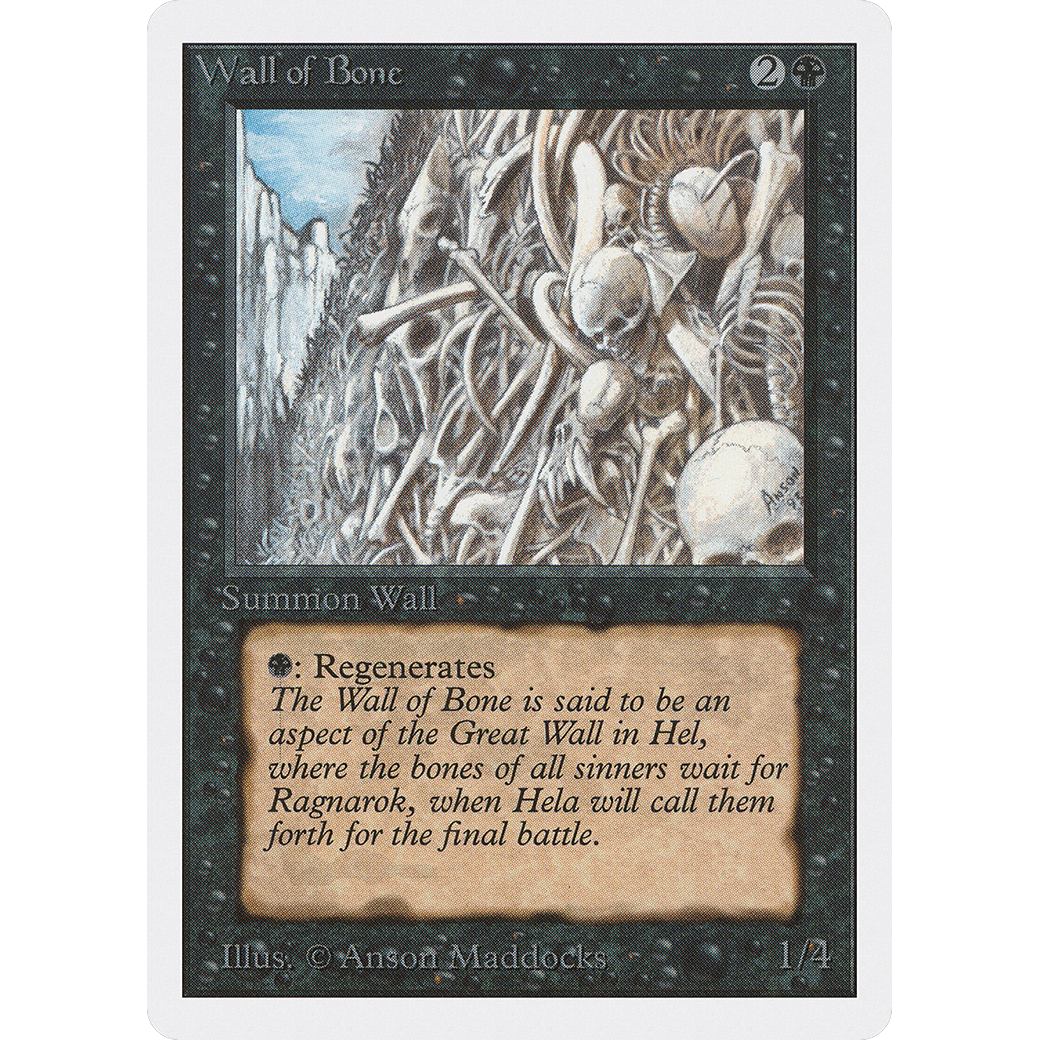 MTG Singles - Wall of Bone - Unlimited - Regular