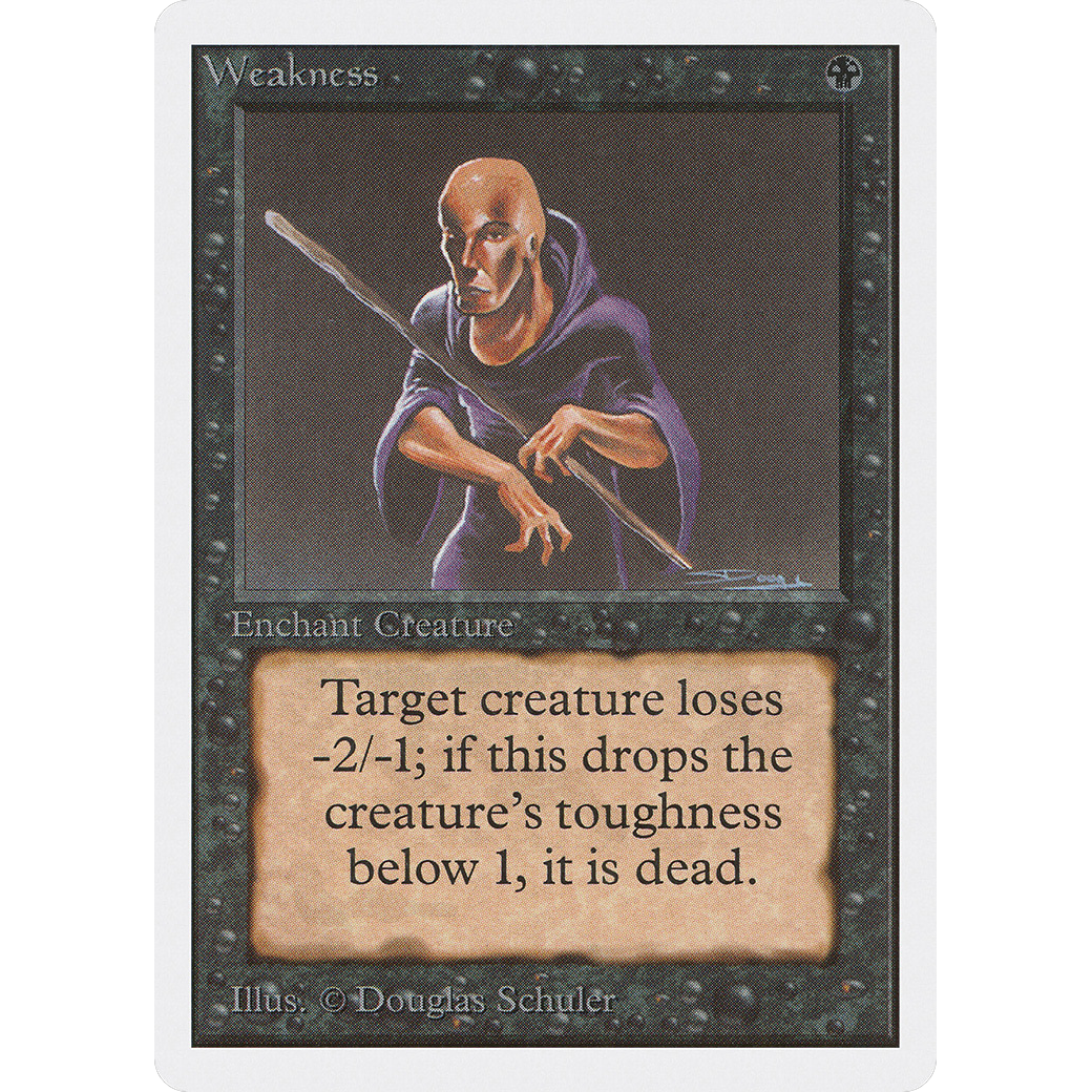 MTG Singles - Weakness - Unlimited - Regular