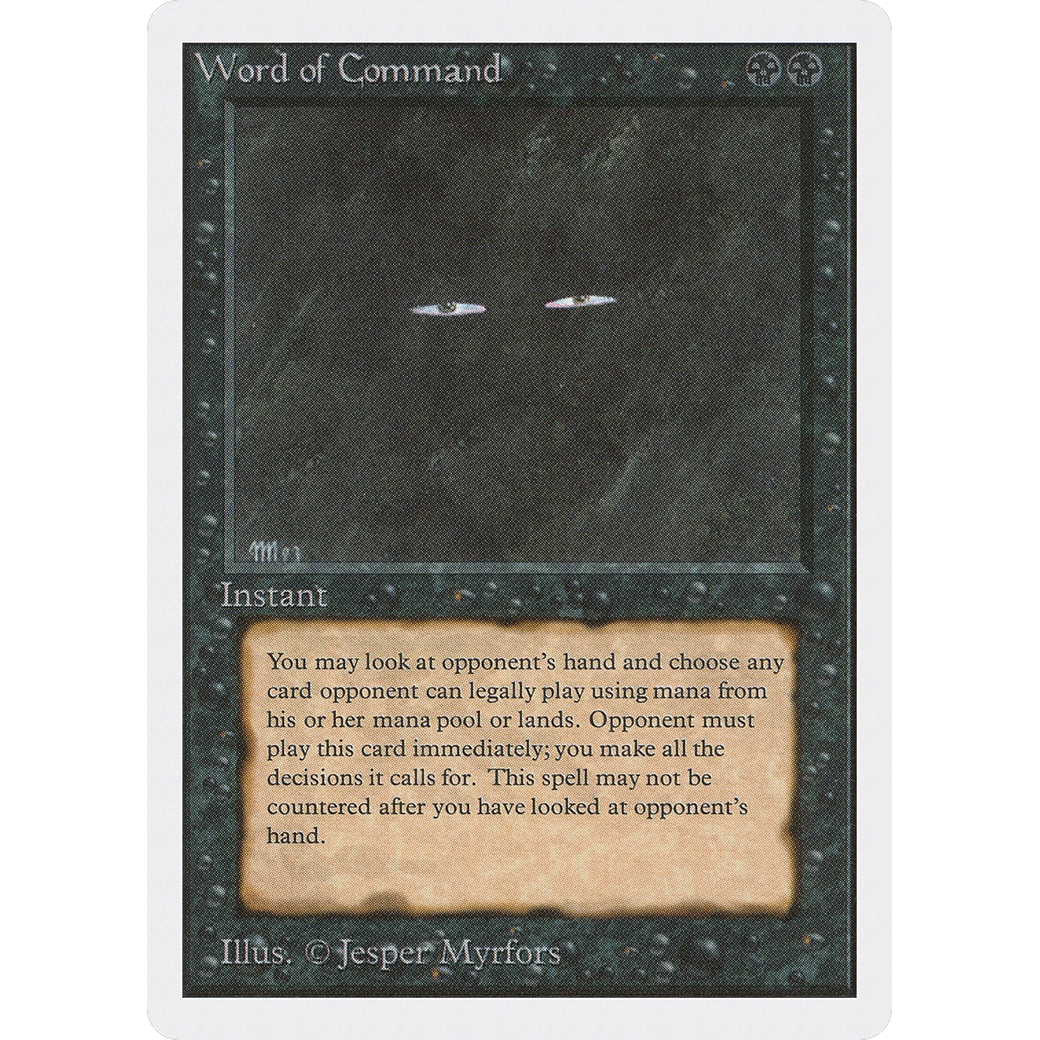 MTG Singles - Word of Command - Unlimited - 