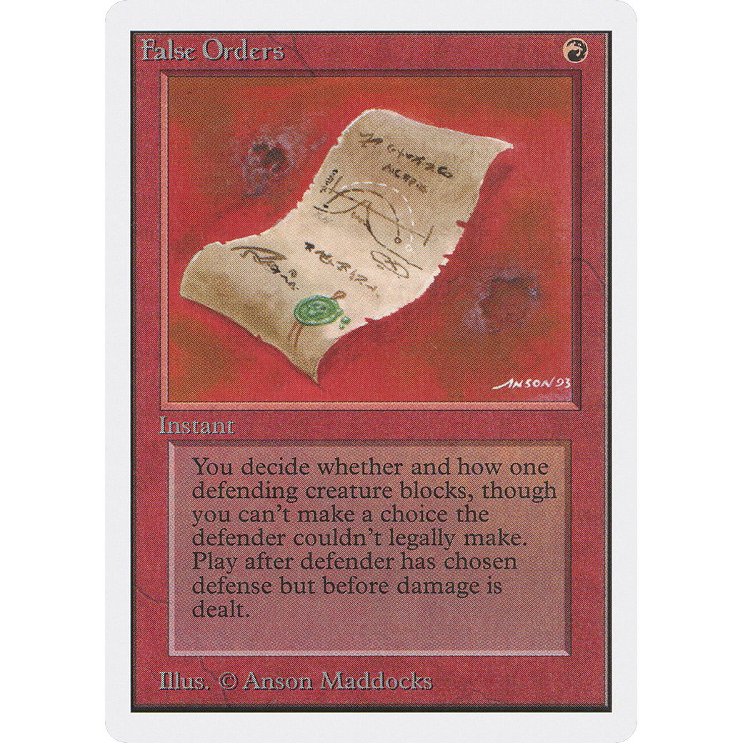 MTG Singles - False Orders - Unlimited - Regular
