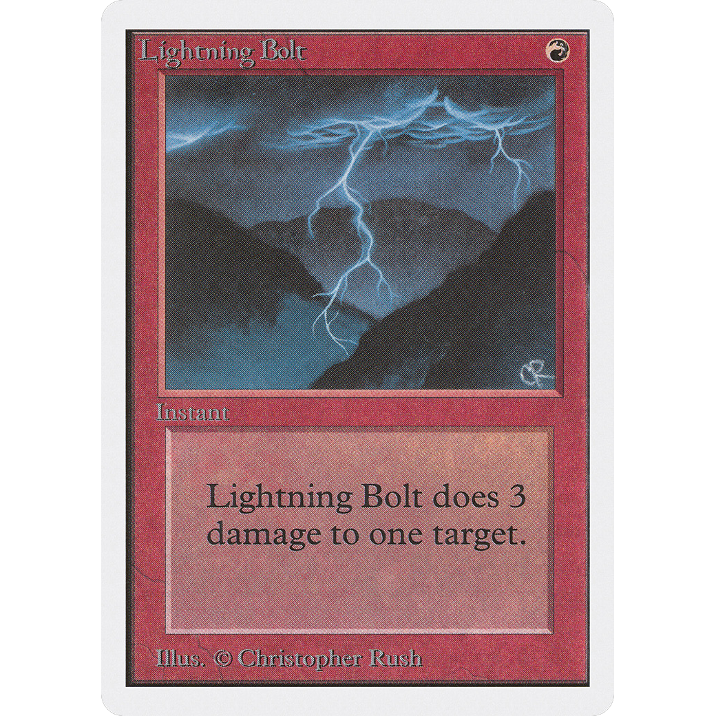 MTG Singles - Lightning Bolt - Unlimited - Regular