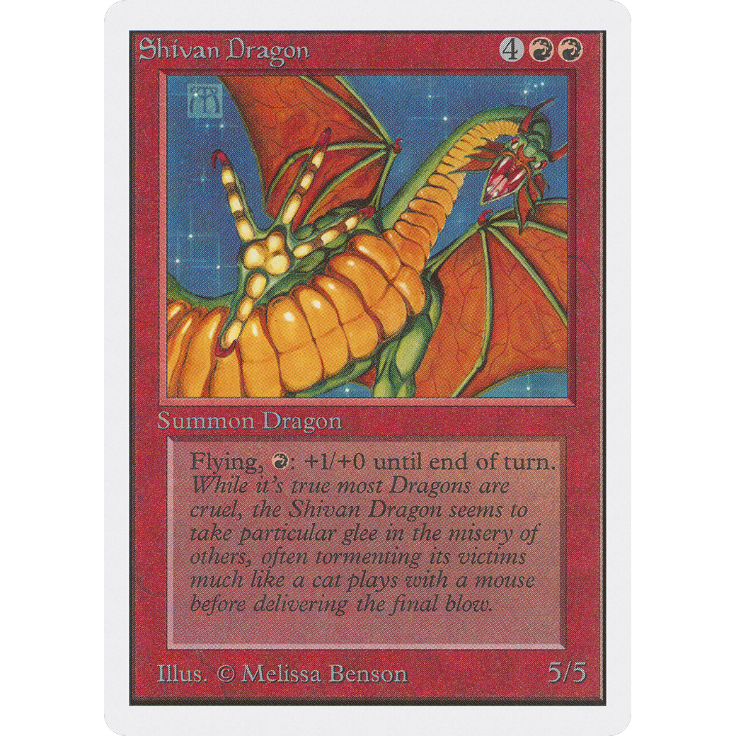 MTG Singles - Shivan Dragon - Unlimited - 