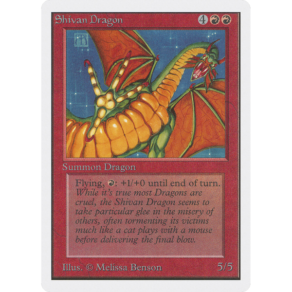 MTG Singles - Shivan Dragon - Unlimited - 