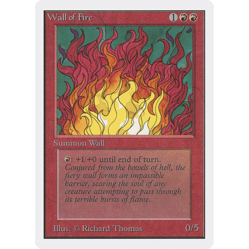 MTG Singles - Wall of Fire - Unlimited - Regular