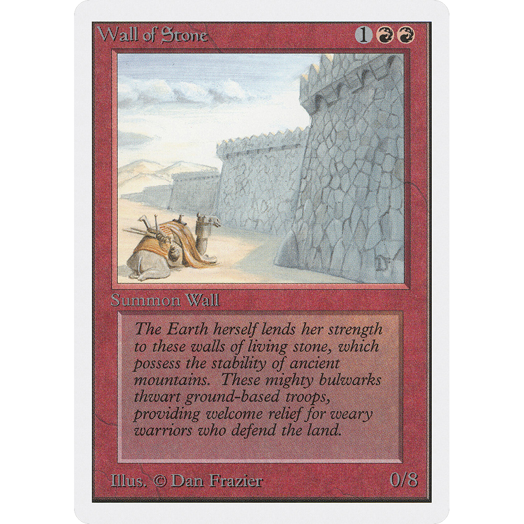 MTG Singles - Wall of Stone - Unlimited - Regular