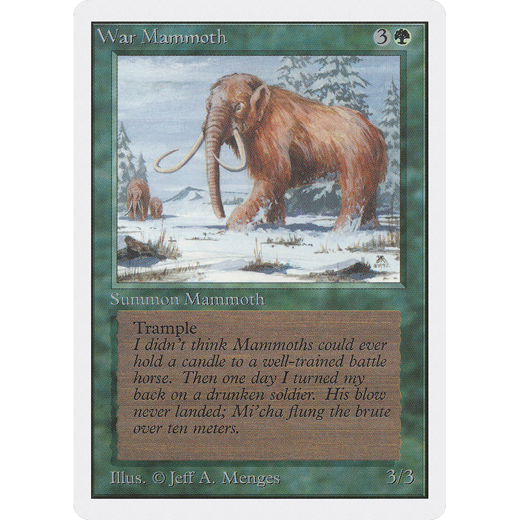MTG Singles - War Mammoth - Unlimited - Regular