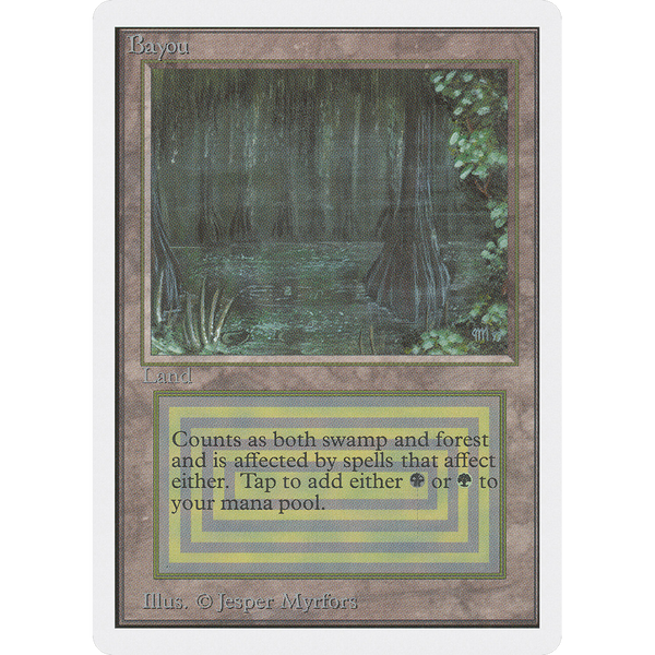 MTG Bayou unlimited 英語版 美品（ニアミント） MTG Bayou unlimited 英語版 美品（ニアミント）