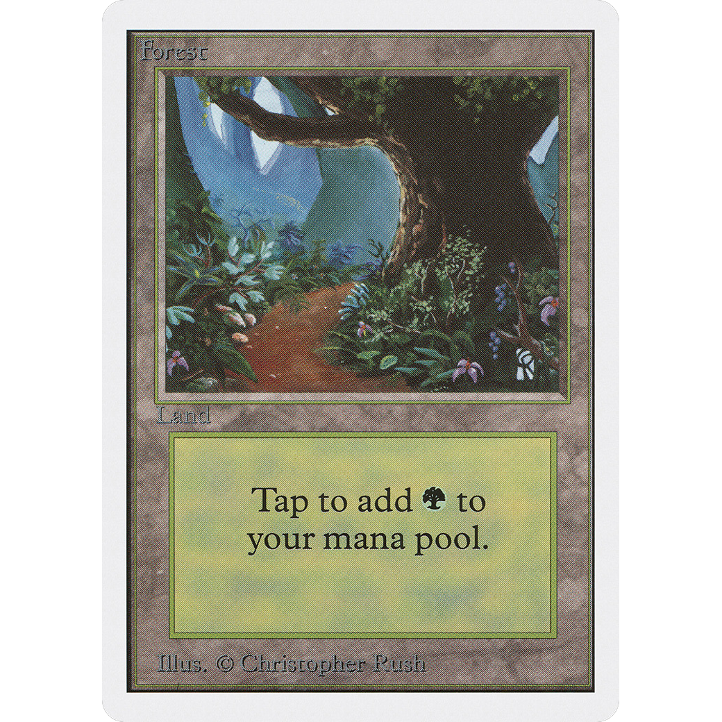 MTG Singles - Forest (V.2) - Unlimited - Regular