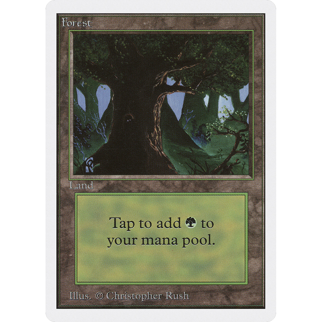 MTG Singles - Forest (V.3) - Unlimited - Regular