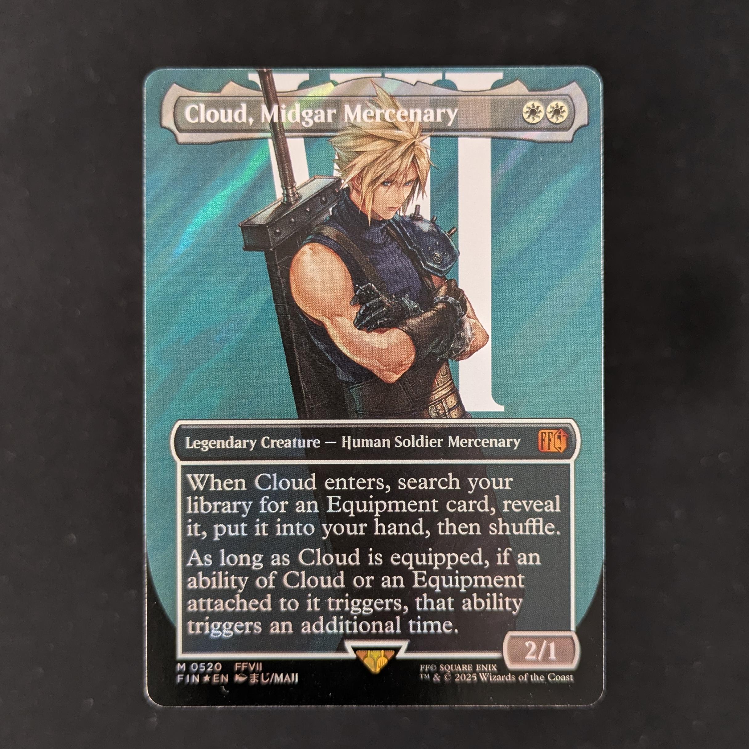 MTG Singles - [FOIL] Cloud, Midgar Mercenary (Surge Foil) - Magic: The Gathering - FINAL FANTASY: Extras - NM - 