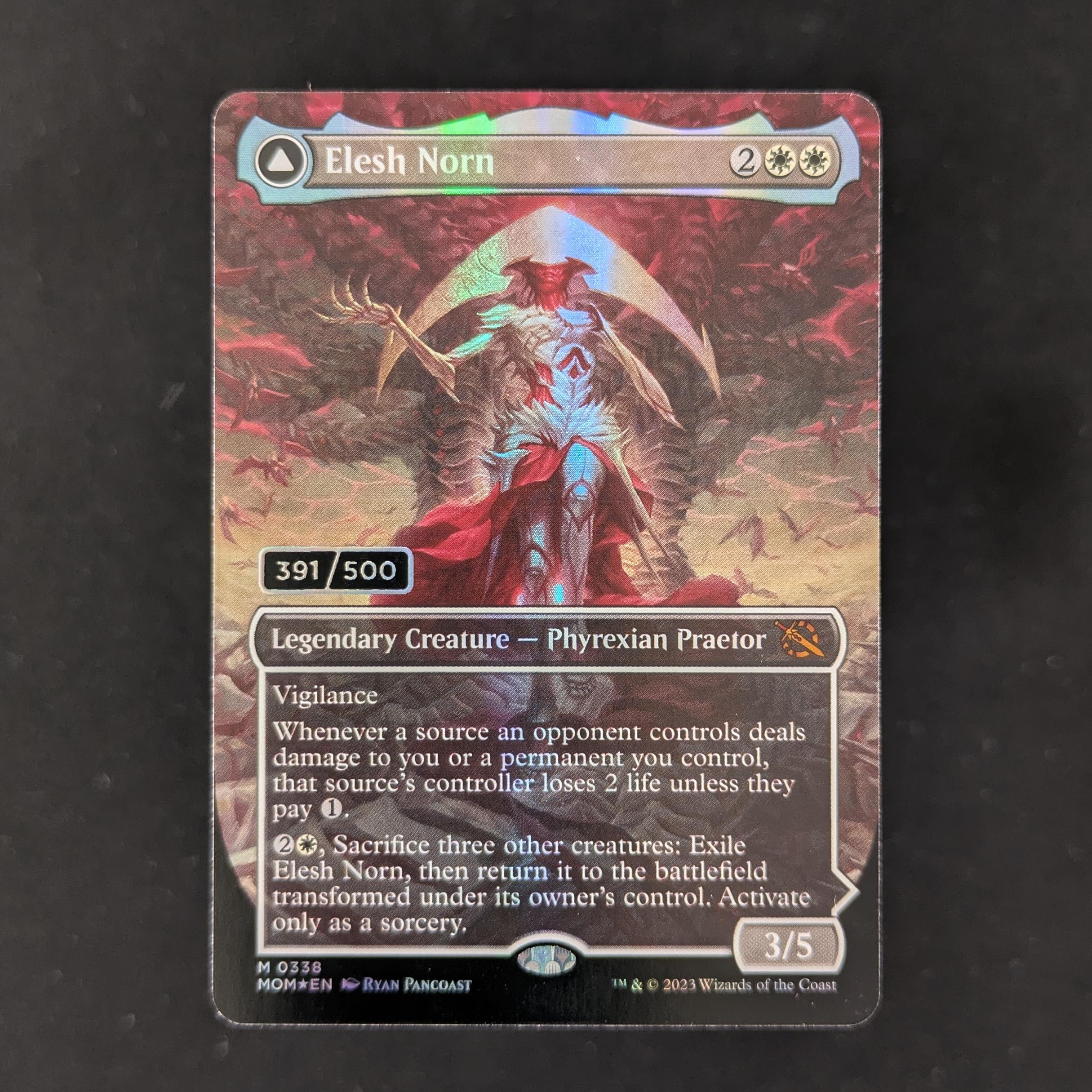 MTG Singles - [FOIL] Elesh Norn // The Argent Etchings (Serialized) - March of the Machine: Extras - NM, 391/500 - 