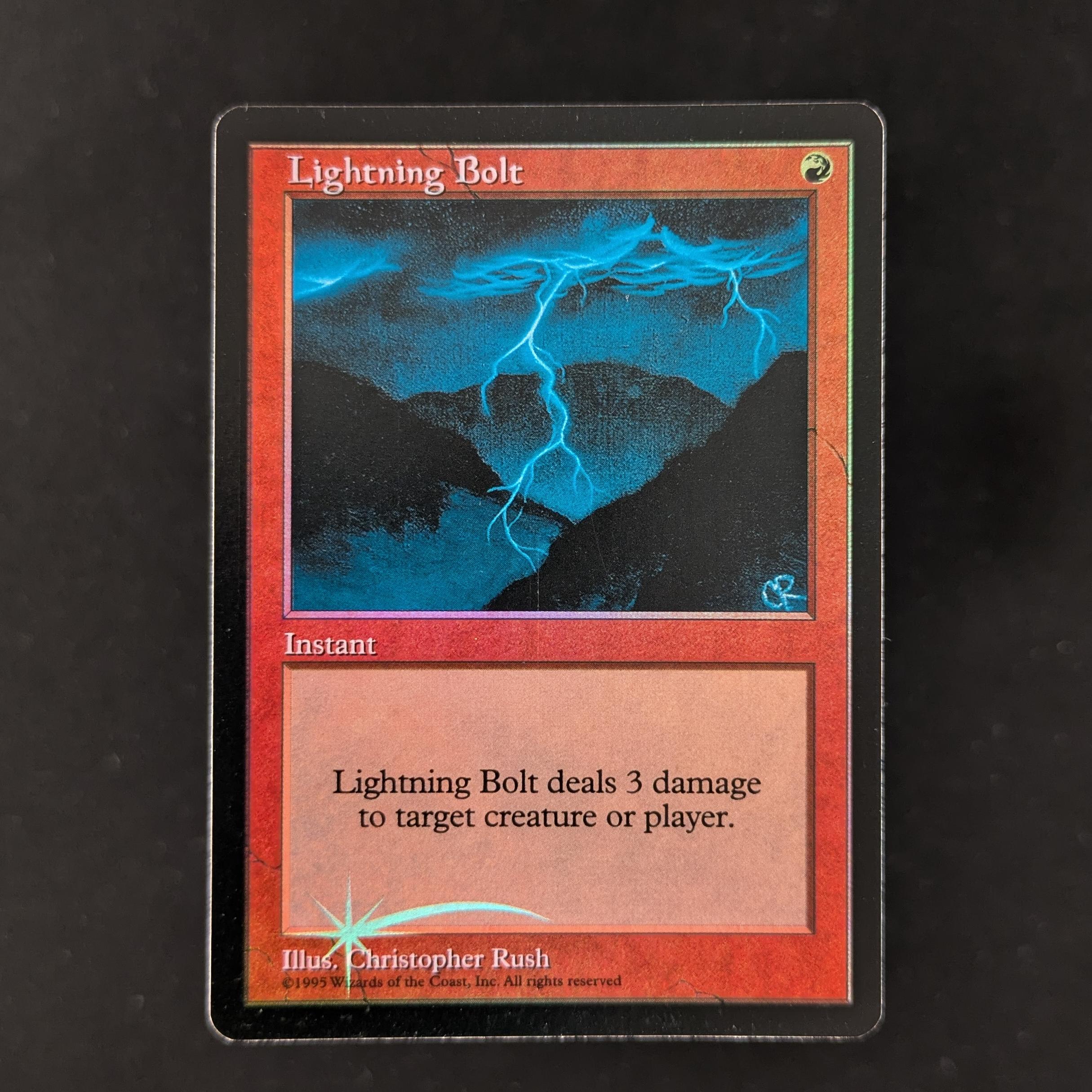 MTG Singles - [FOIL] Lightning Bolt - Judge Rewards Promos - EX - 