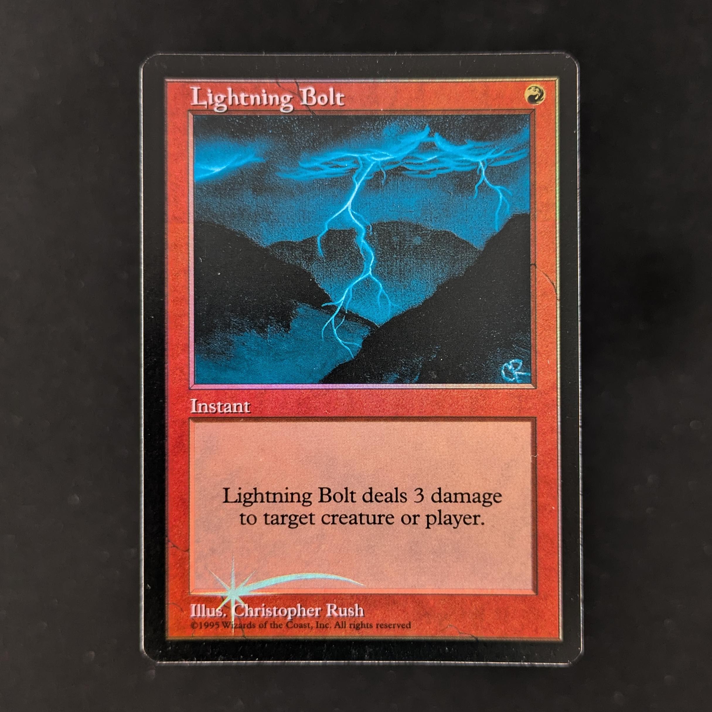 MTG Singles - [FOIL] Lightning Bolt - Judge Rewards Promos - EX - 