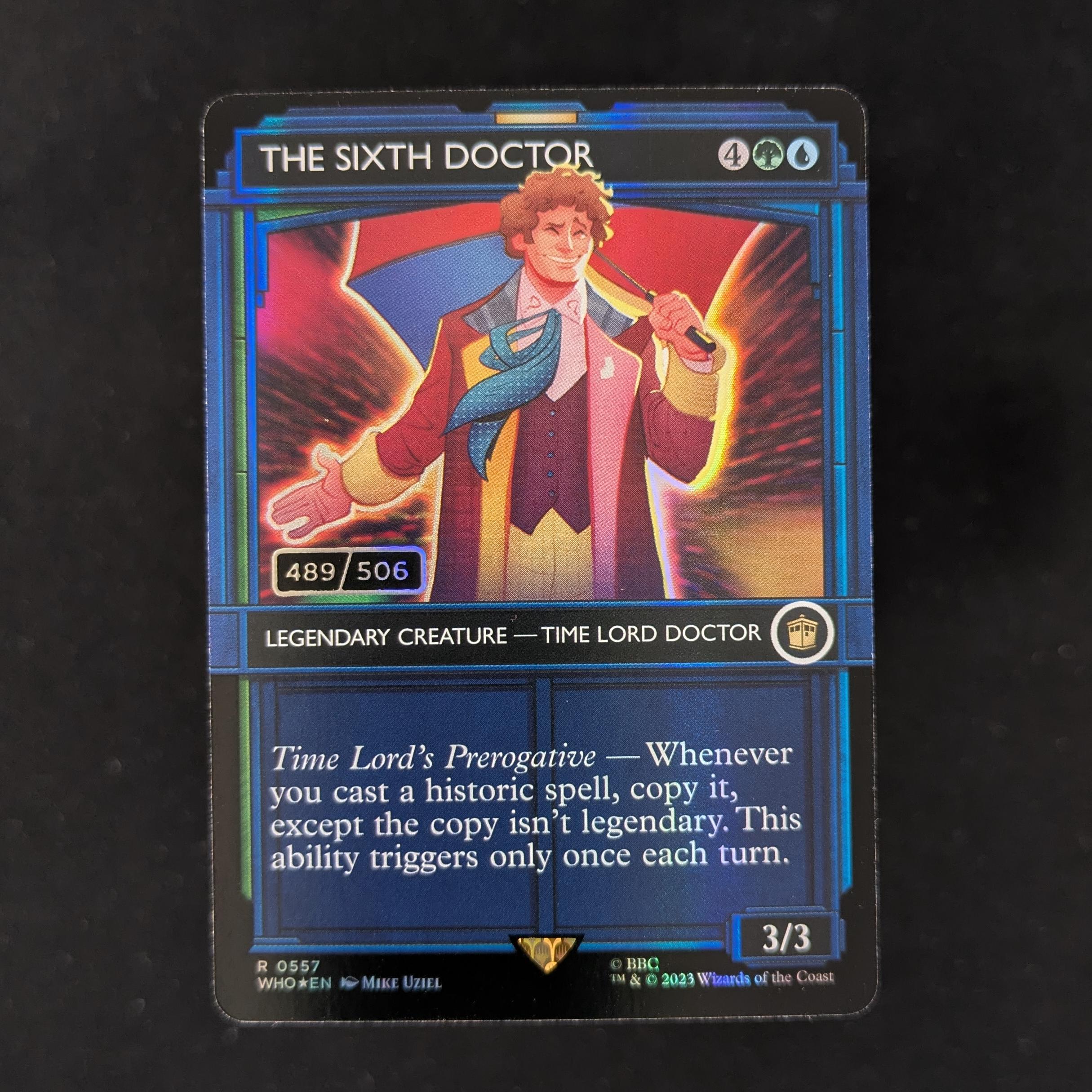 [FOIL] The Sixth Doctor (Serialized) - Universes Beyond: Doctor Who: Extras - NM, 489/506