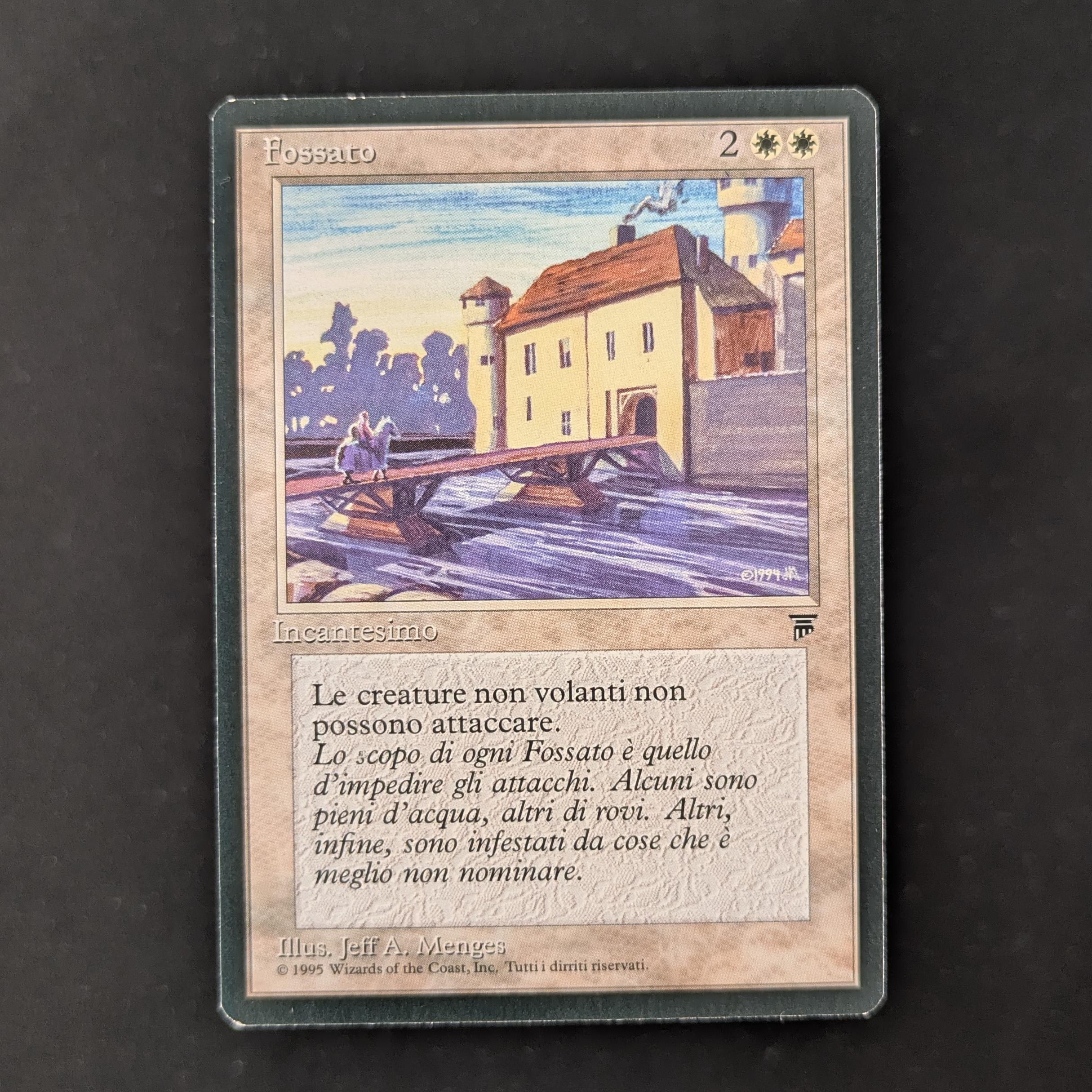 ラスト一枚【美品】Moat　MTG　イタリア語　希少　限定品　EDH Moat - Legends Italian