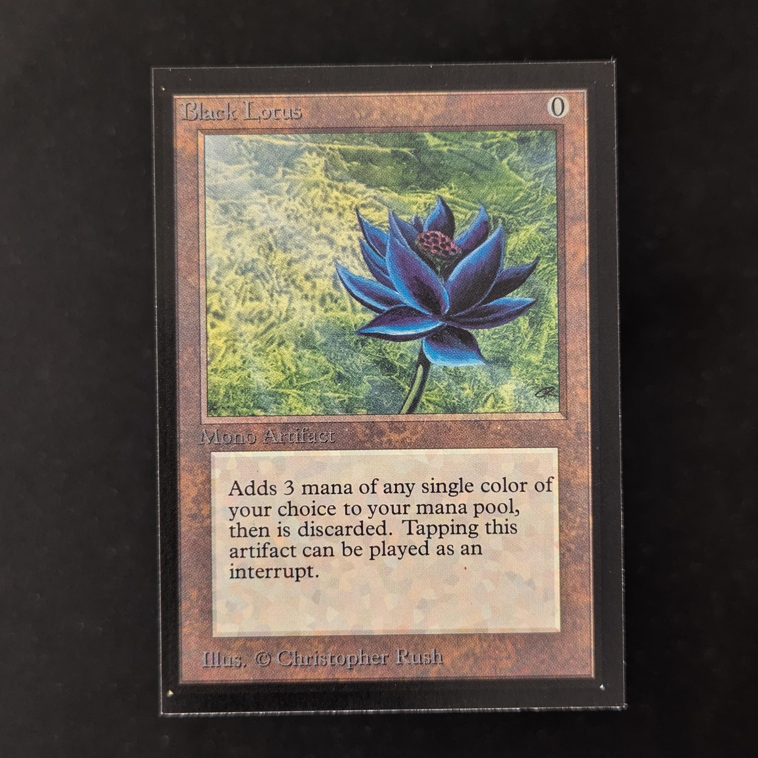 BLACK・LOTUS Black Lotus #001 Holo from Vintage Championship (OVNT) MTG Proxy