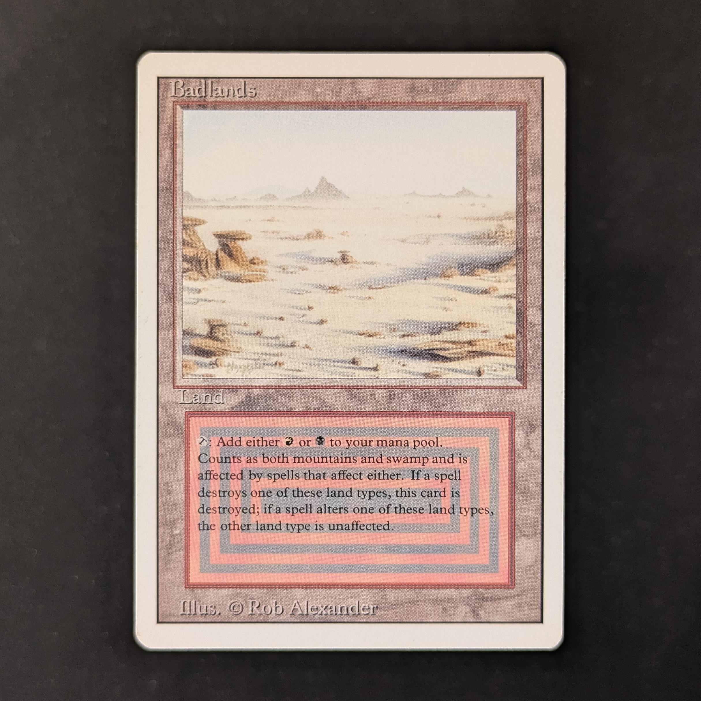 Badlands revised/3ed EN デュアルランド MTG Badlands from Revised Edition (3ED) MTG Proxy - magic-cardplus