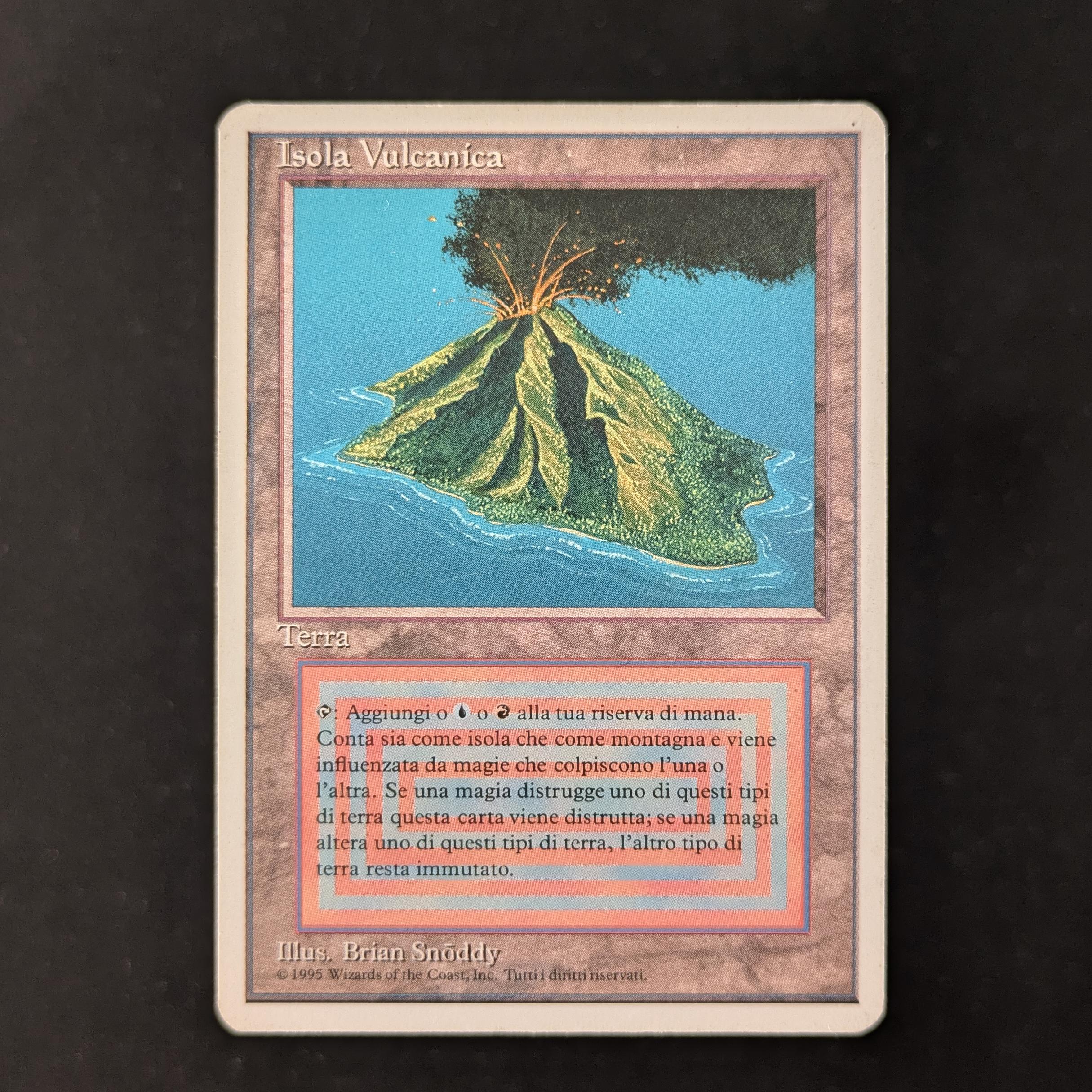 Volcanic Island - Foreign White Bordered