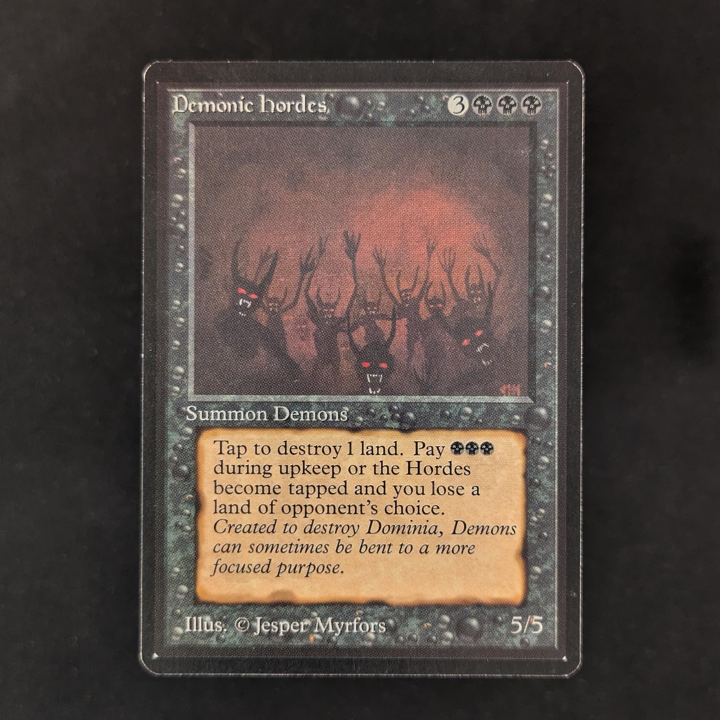 MTG Singles - Demonic Hordes - Beta - GD - BINDER DING - 30401