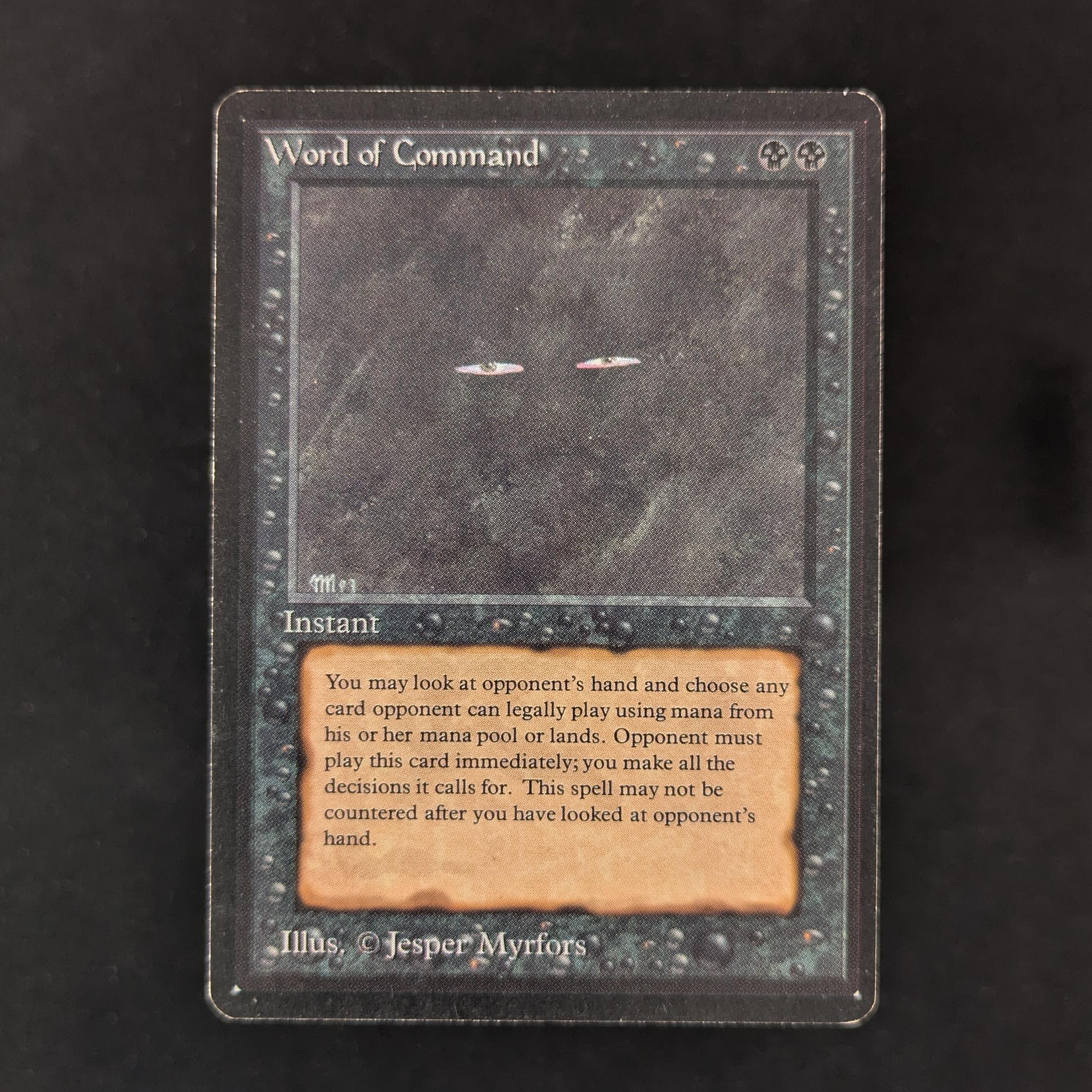 MTG Singles - Word of Command - Beta - LP - BINDER DING - 30412