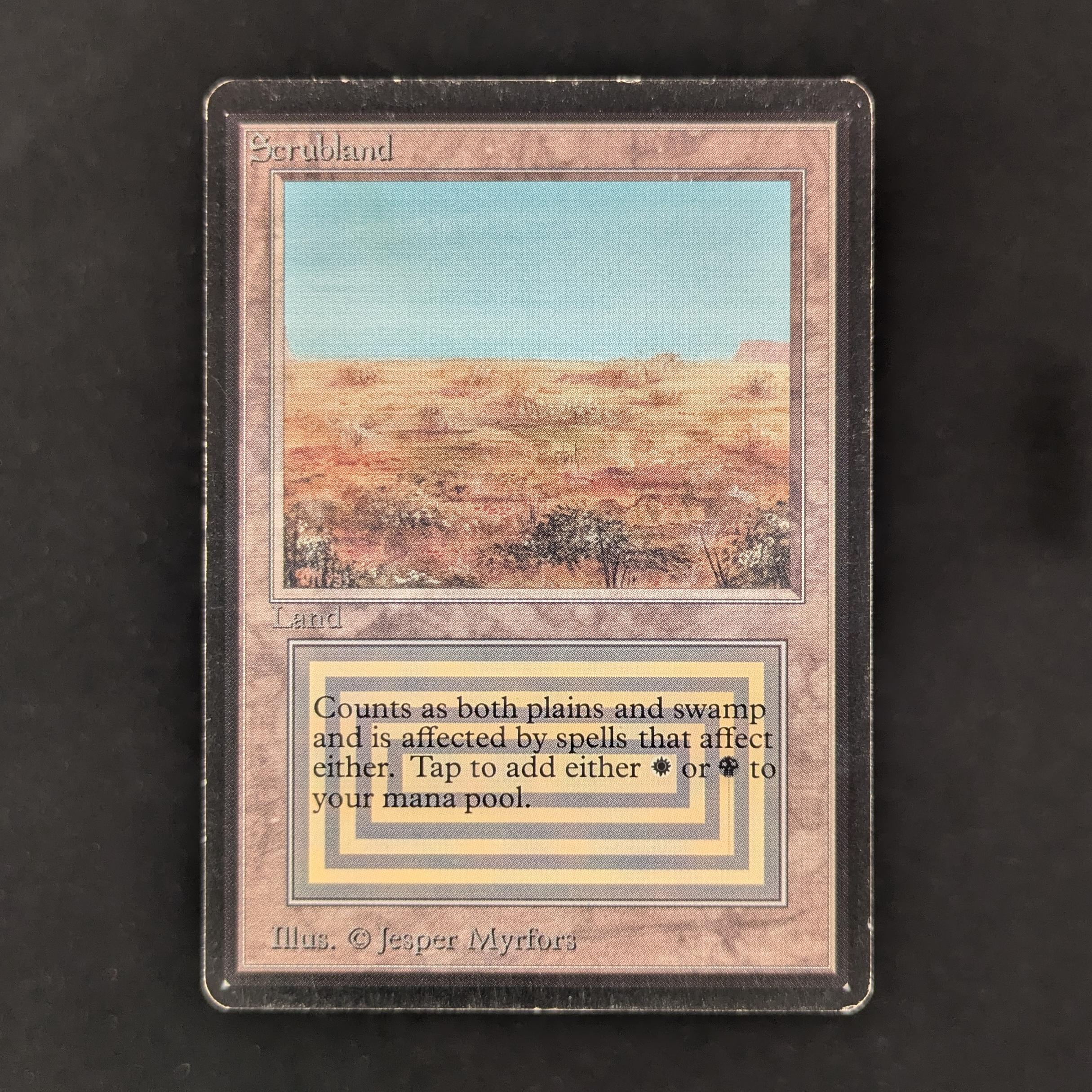 MTG Singles - Scrubland - Beta - LP - 30478