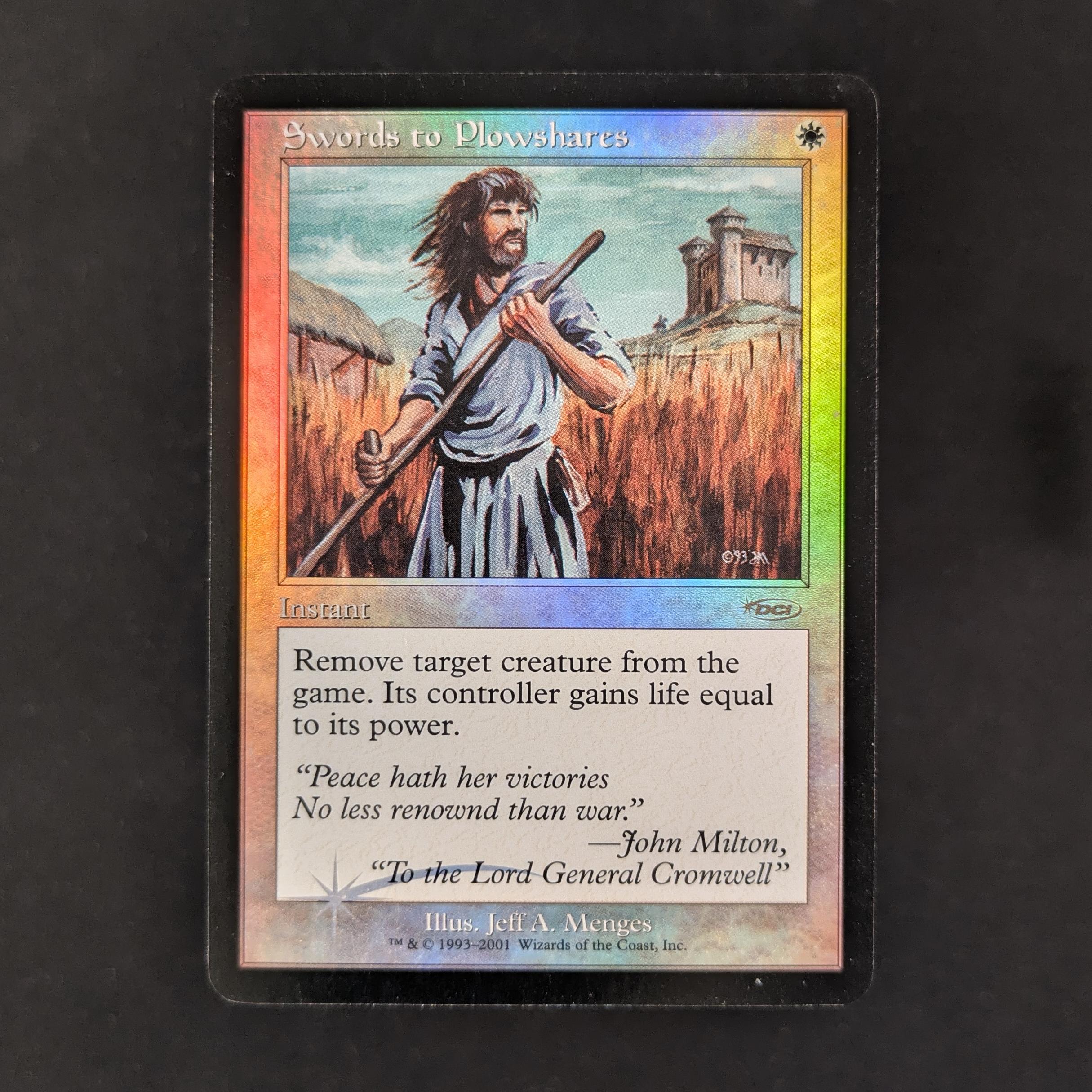 MTG Singles - [FOIL] Swords to Plowshares - Friday Night Magic Promos - GD - 