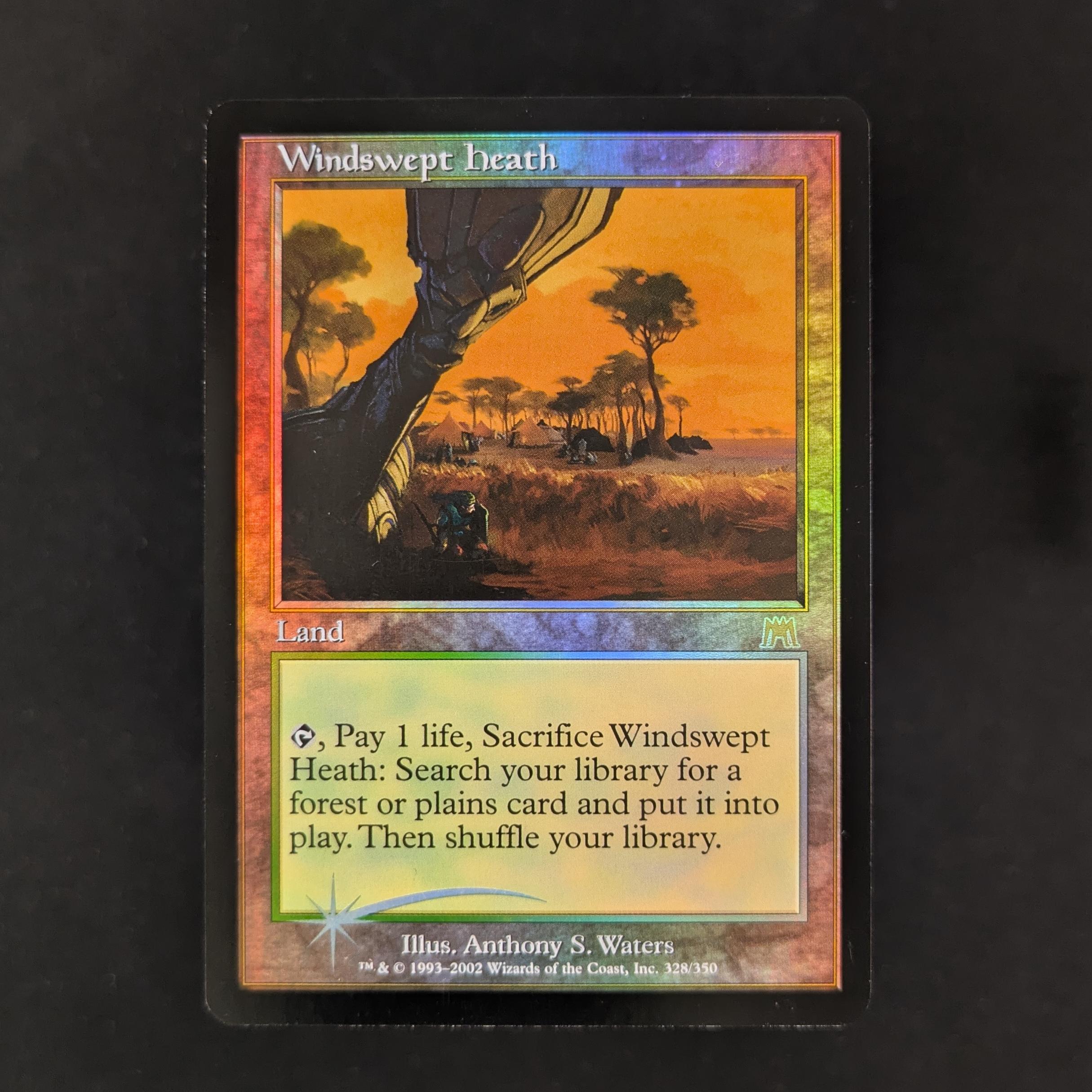 [FOIL] Windswept Heath - Onslaught - PO, WATER DAMAGE