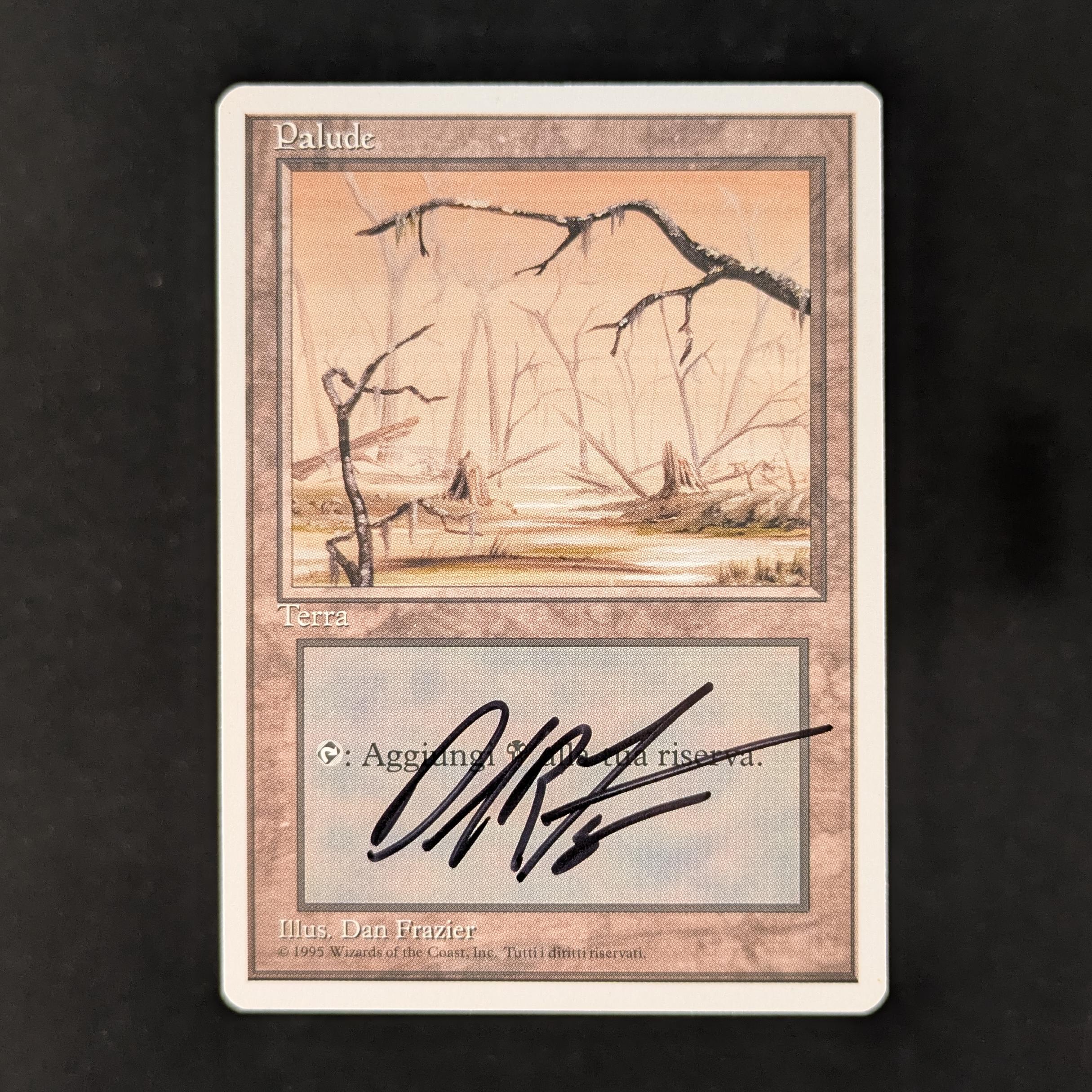 Swamp - Revised - , ARTIST PROOF, BLACK LOTUS SKETCH