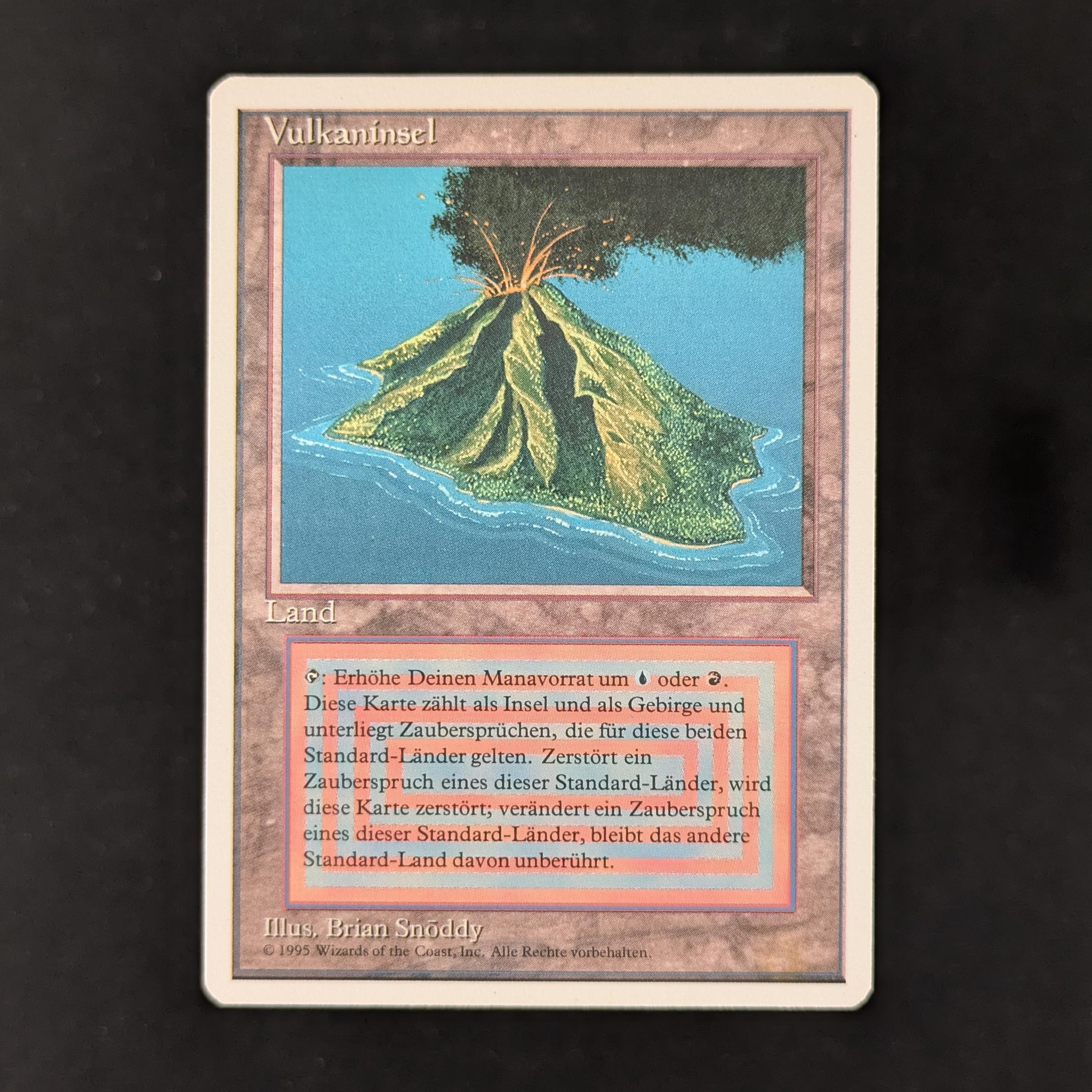 Volcanic Island - Foreign White Bordered