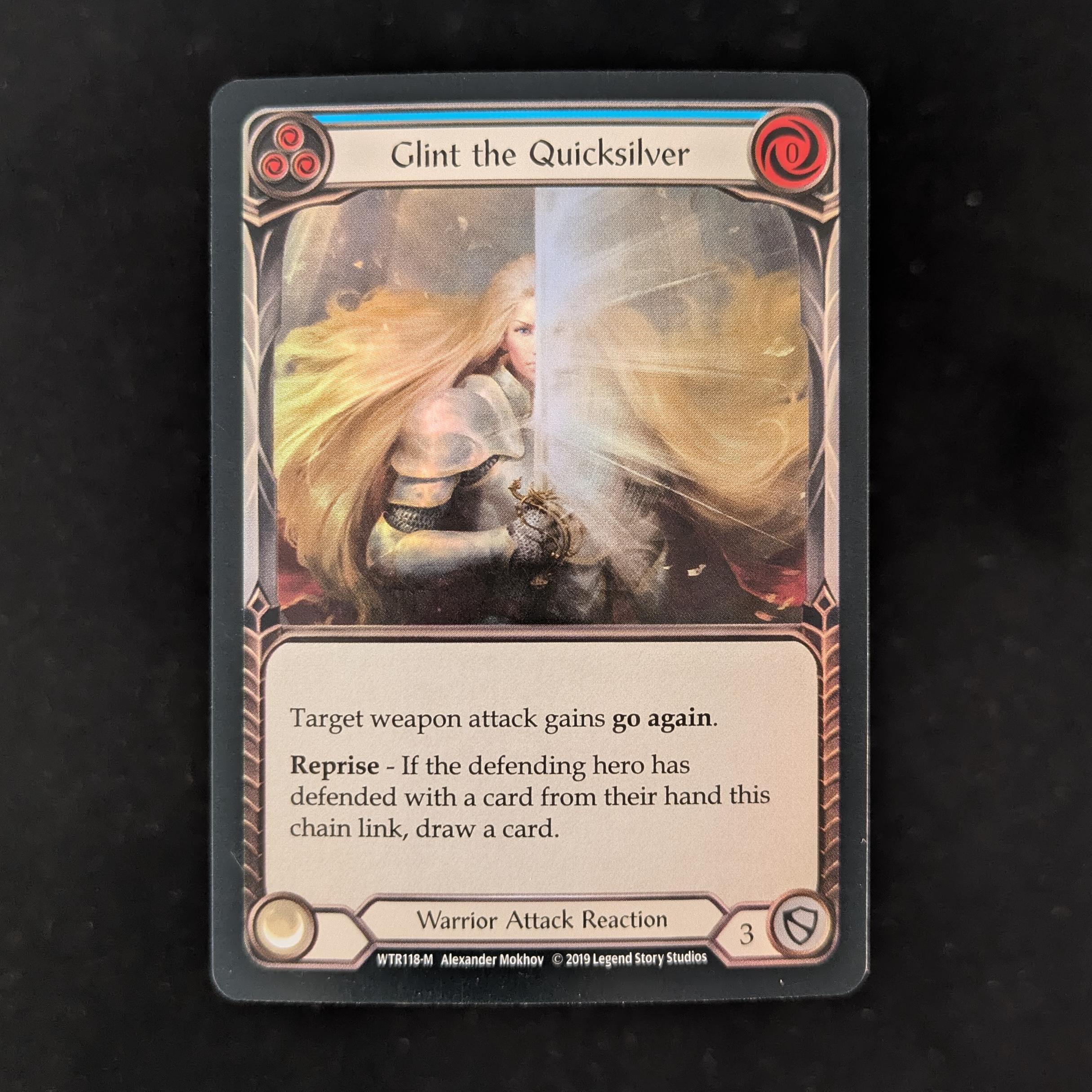 FAB Singles - Glint the Quicksilver (Rainbow Foil) - - Welcome to Rathe Alpha - NM - 