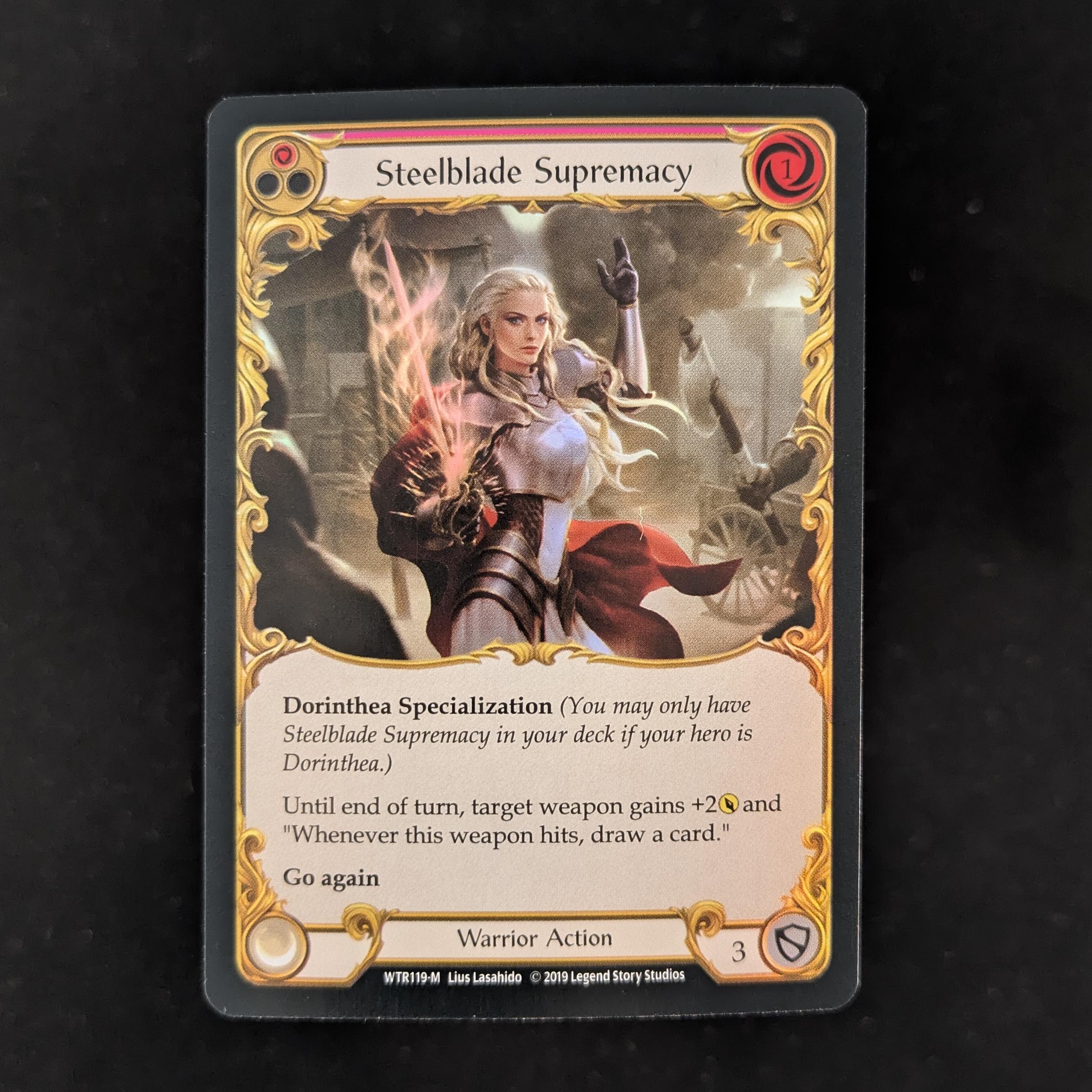 FAB Singles - Steelblade Supremacy (Rainbow Foil) - - Welcome to Rathe Alpha - NM - 